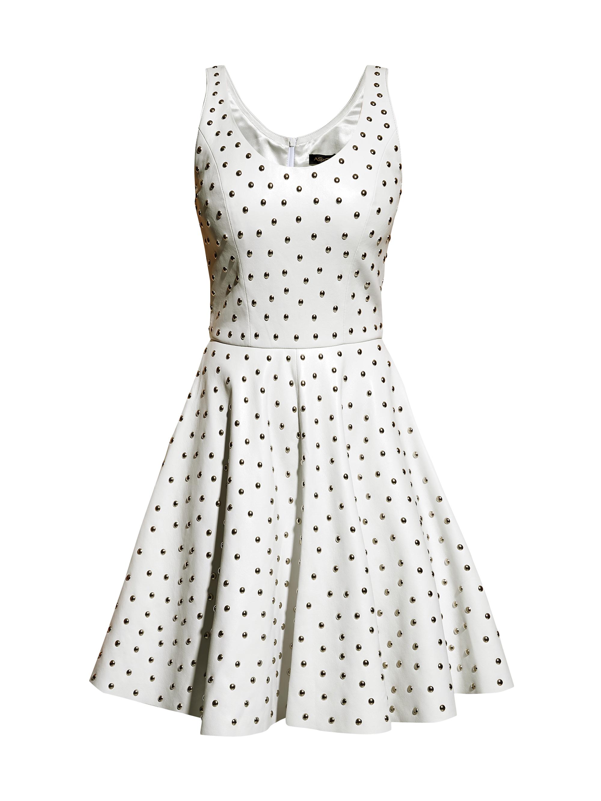 AS by DF Women's Margot Upcycled Leather Dress - White