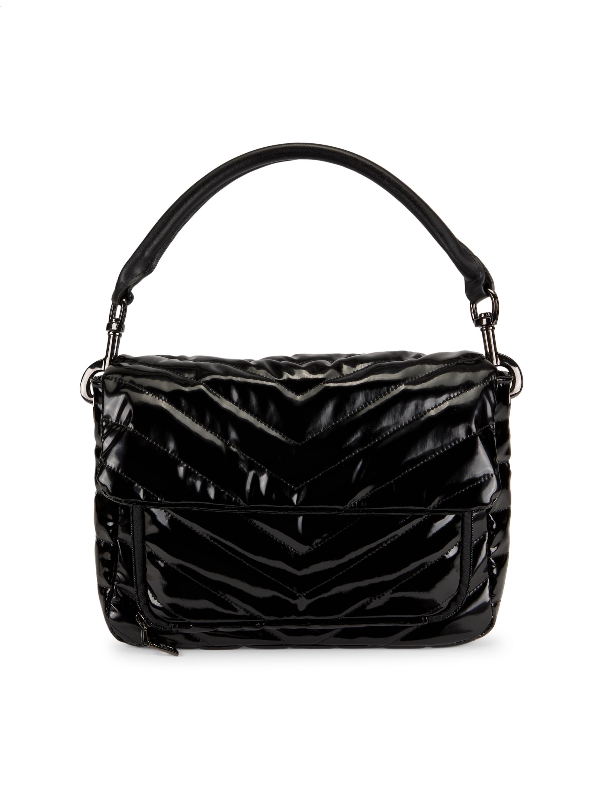 Think Royln Women's The Muse Quilted Crossbody Bag - Black Patent