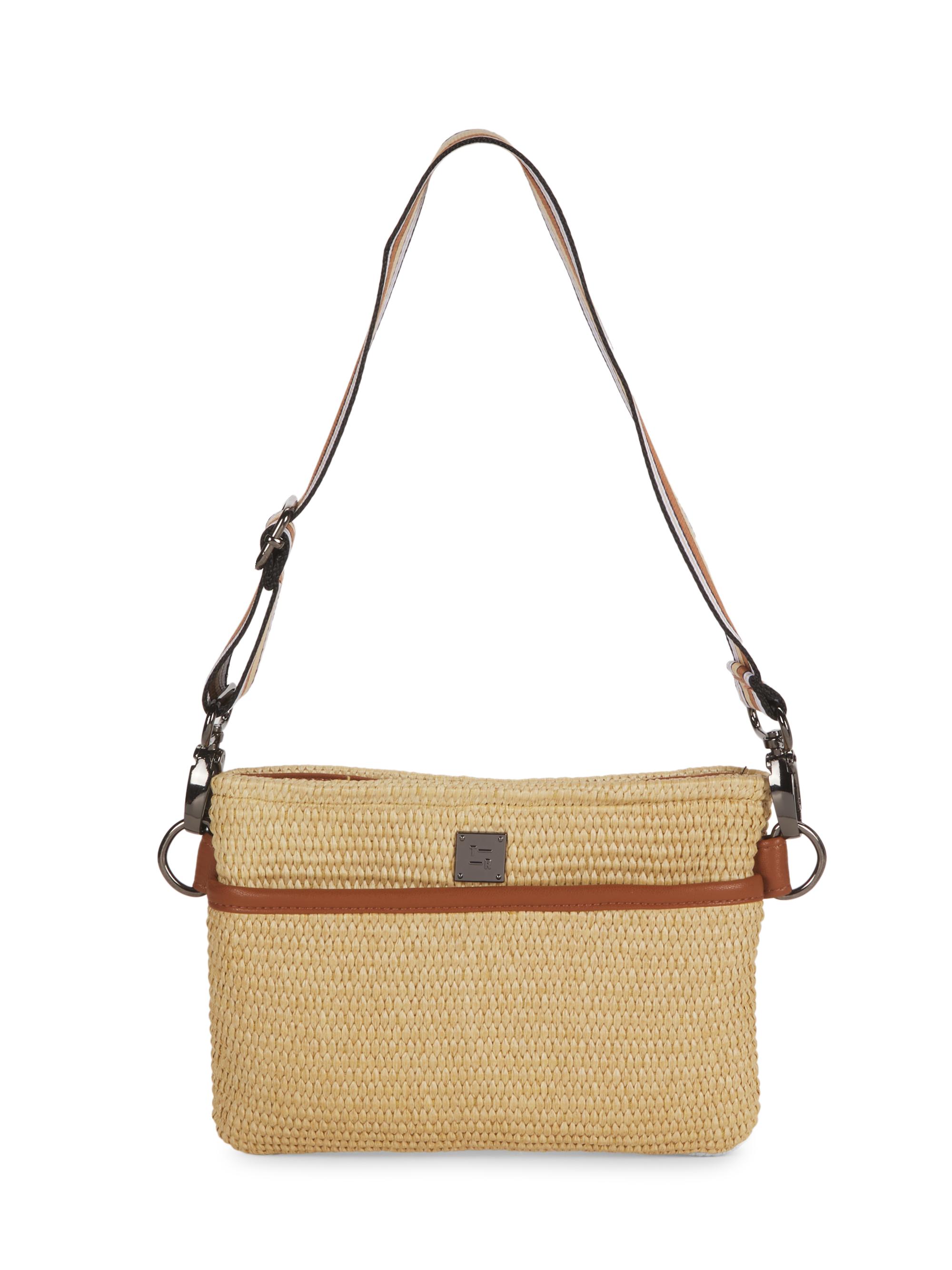 Think Royln Women's Raffia Crossbody Bum Bag - Raffia