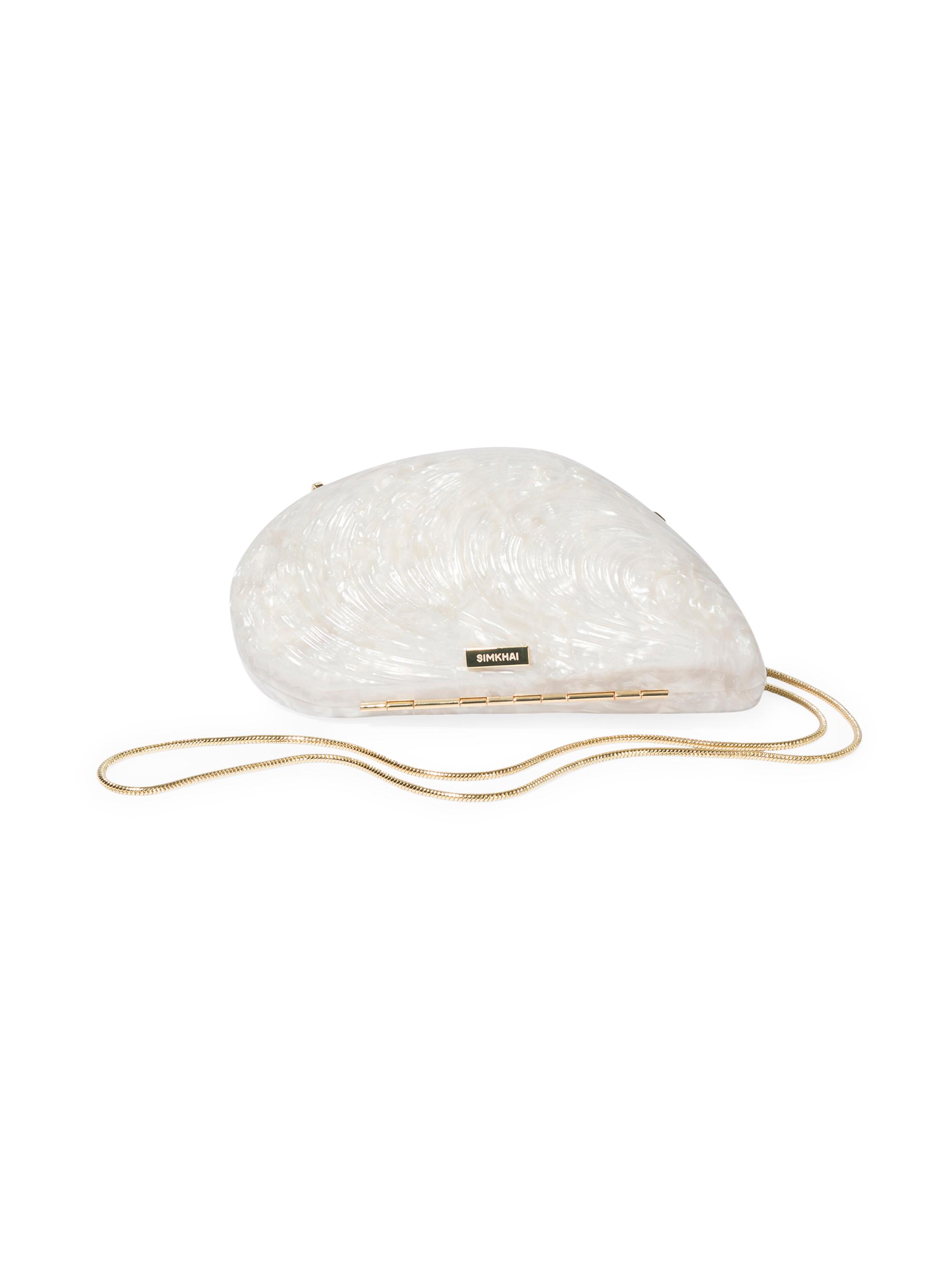 SIMKHAI Women's Bridget Oyster Shell Clutch -