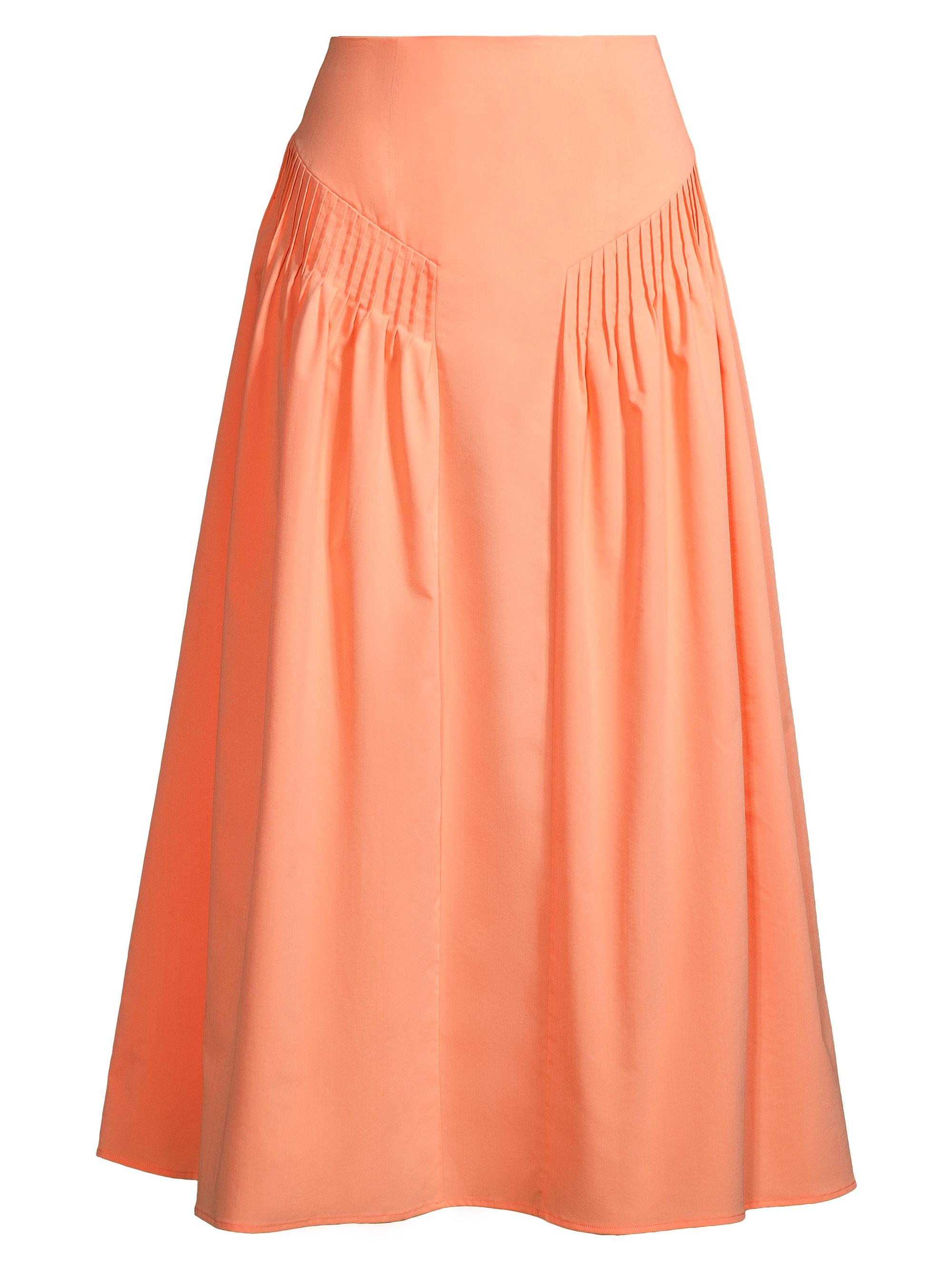 Misook Women's Godet Midi-Skirt - Peach Blossom