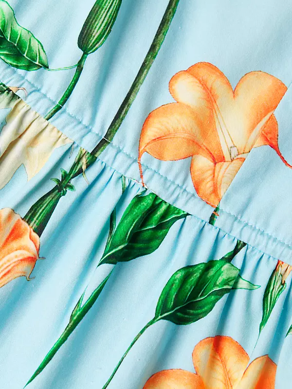 Shop Misook Floral Drop-Waist Midi Dress | Saks Fifth Avenue