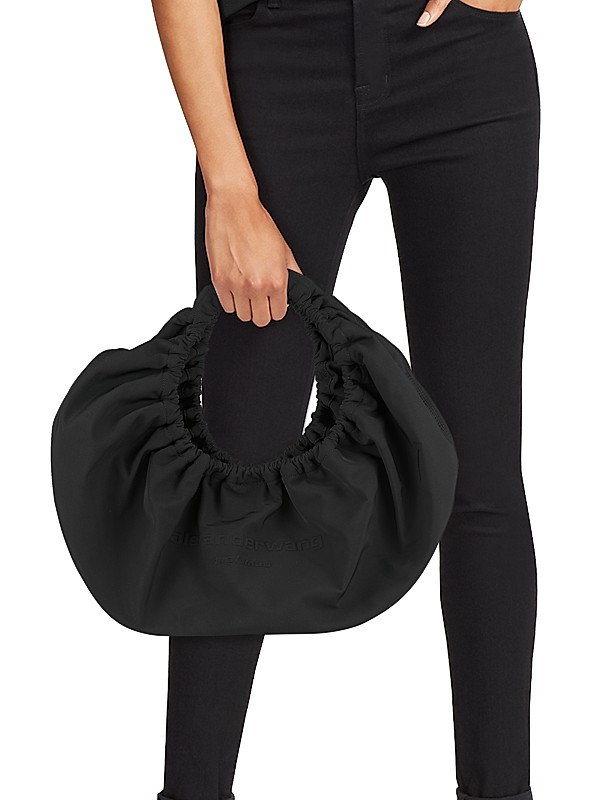 Shop Alexander Wang Crescent Medium Nylon Shoulder Bag Shop Alexander Wang Crescent Medium Nylon Shoulder Bag