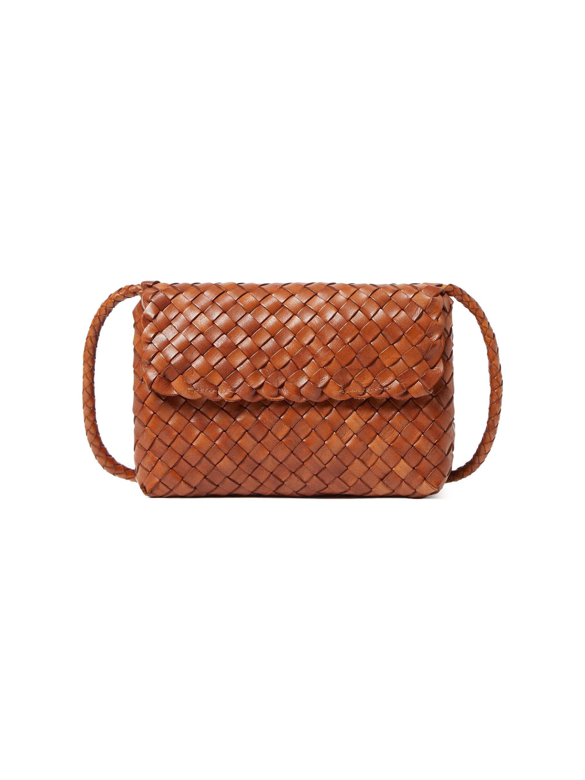 Loeffler Randall Women's Billie Woven Leather Shoulder Bag - Timber
