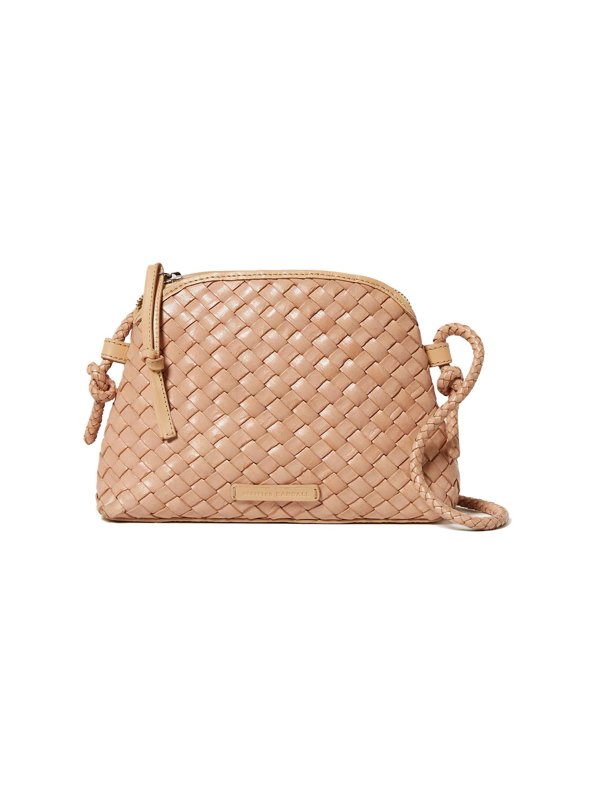 Loeffler Randall Women's Mini Marybeth Woven Leather Crossbody Bag - Desert Sand