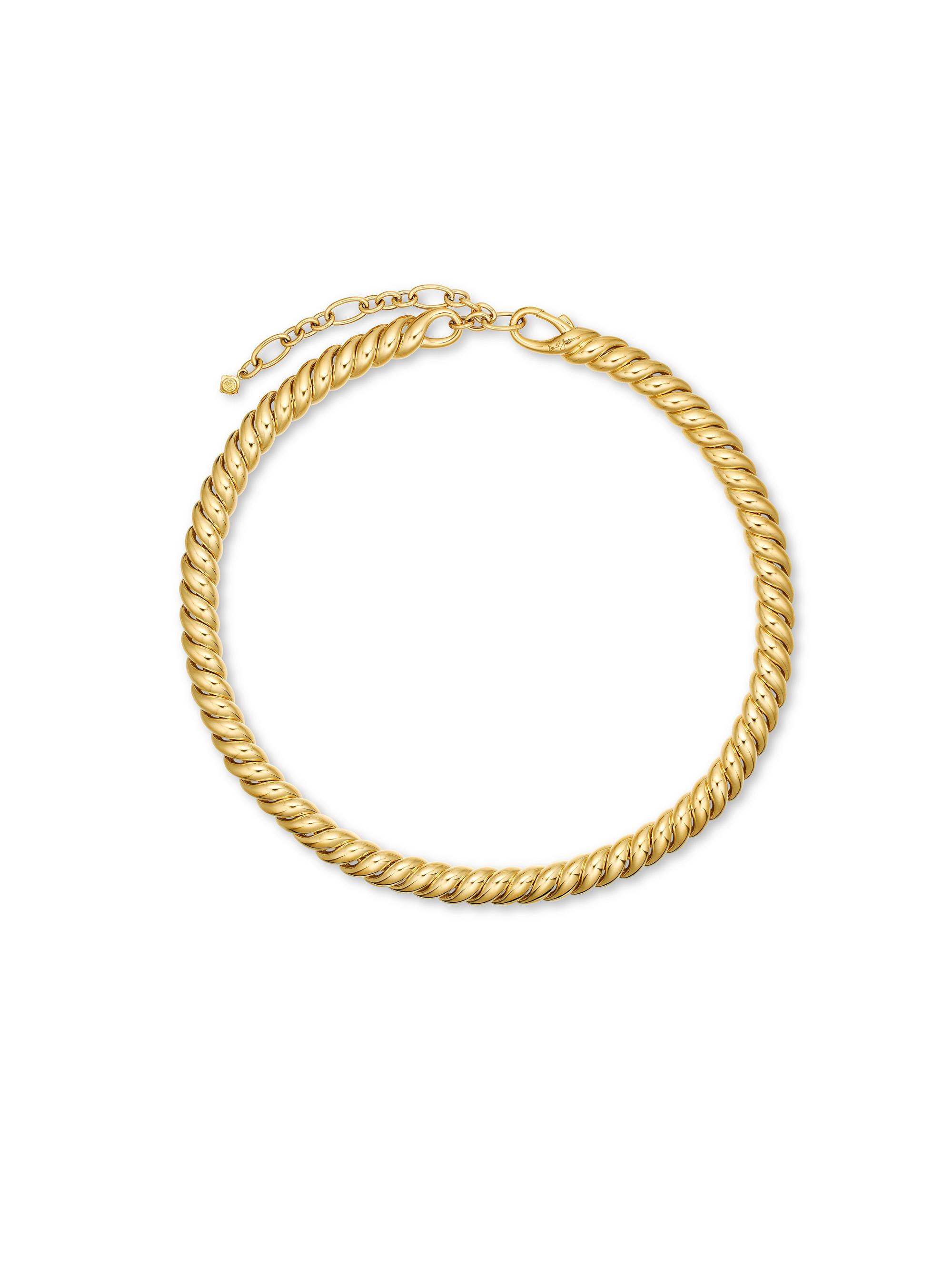 David Yurman Women's Sculpted Cable Necklace in 18K Yellow Gold, 8.5MM - Gold