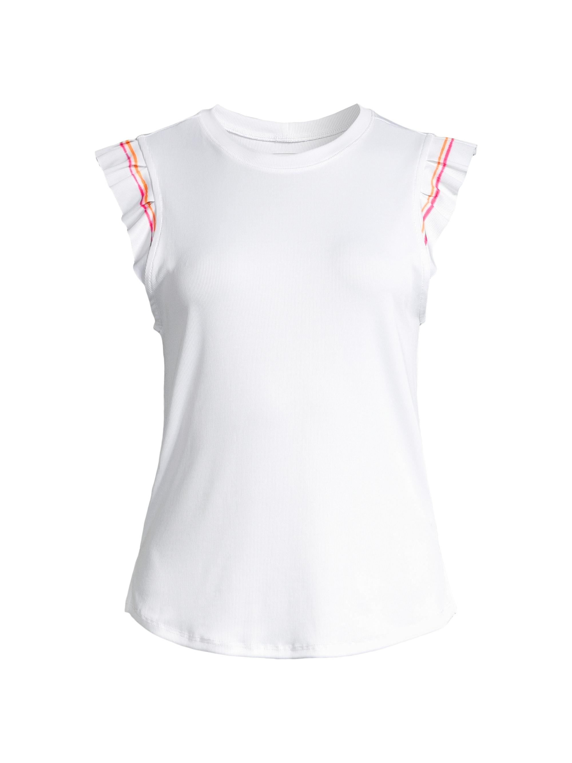 Lucky in Love Women's Shockin'Classics Classic Stripes Tank - White