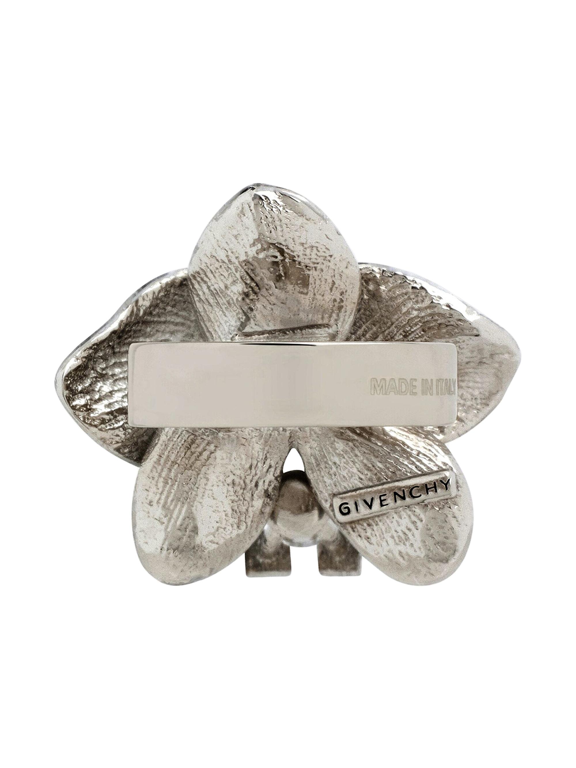 Givenchy Flower Ear Cuff In Metal, Enamel And Crystal | Saks Fifth