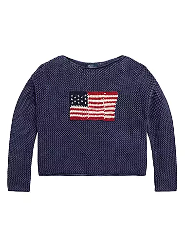 Polo Ralph Lauren – flag turtleneck sweater – women – doutlet online