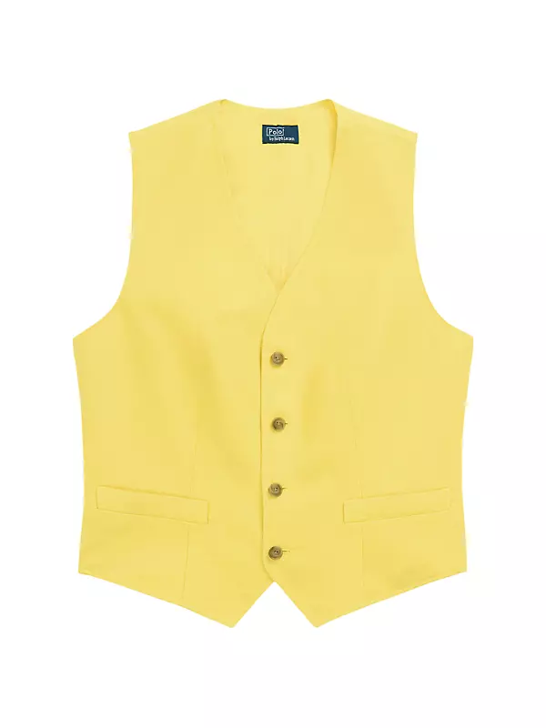 Shop Polo Ralph Lauren Linen-Cotton Vest Top | Saks Fifth Avenue