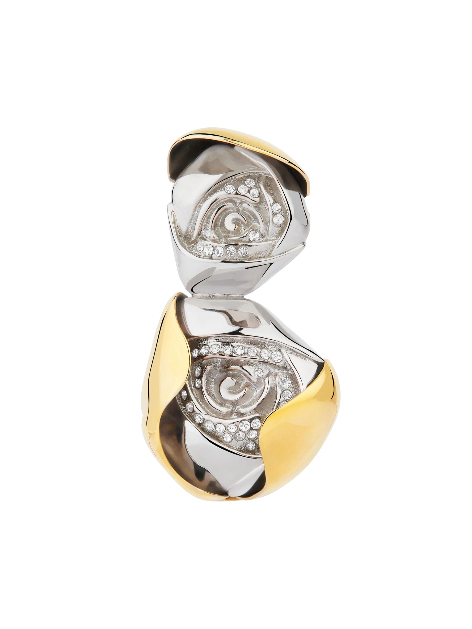 Givenchy Women's Flower Clip Earring In Metal With Crystals - Silvery