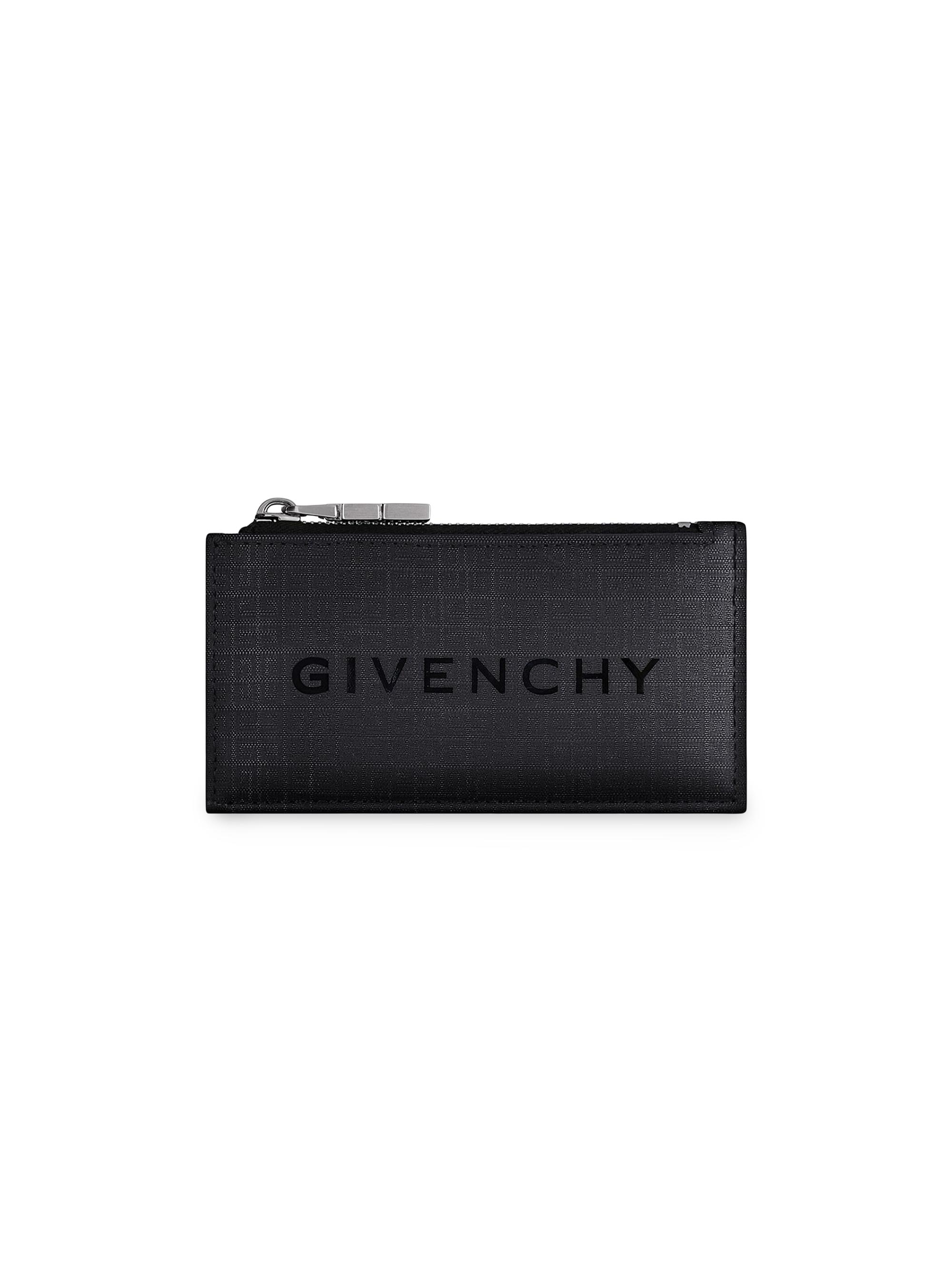 Givenchy Men's Zipped Wallet In 4G Nylon - Black