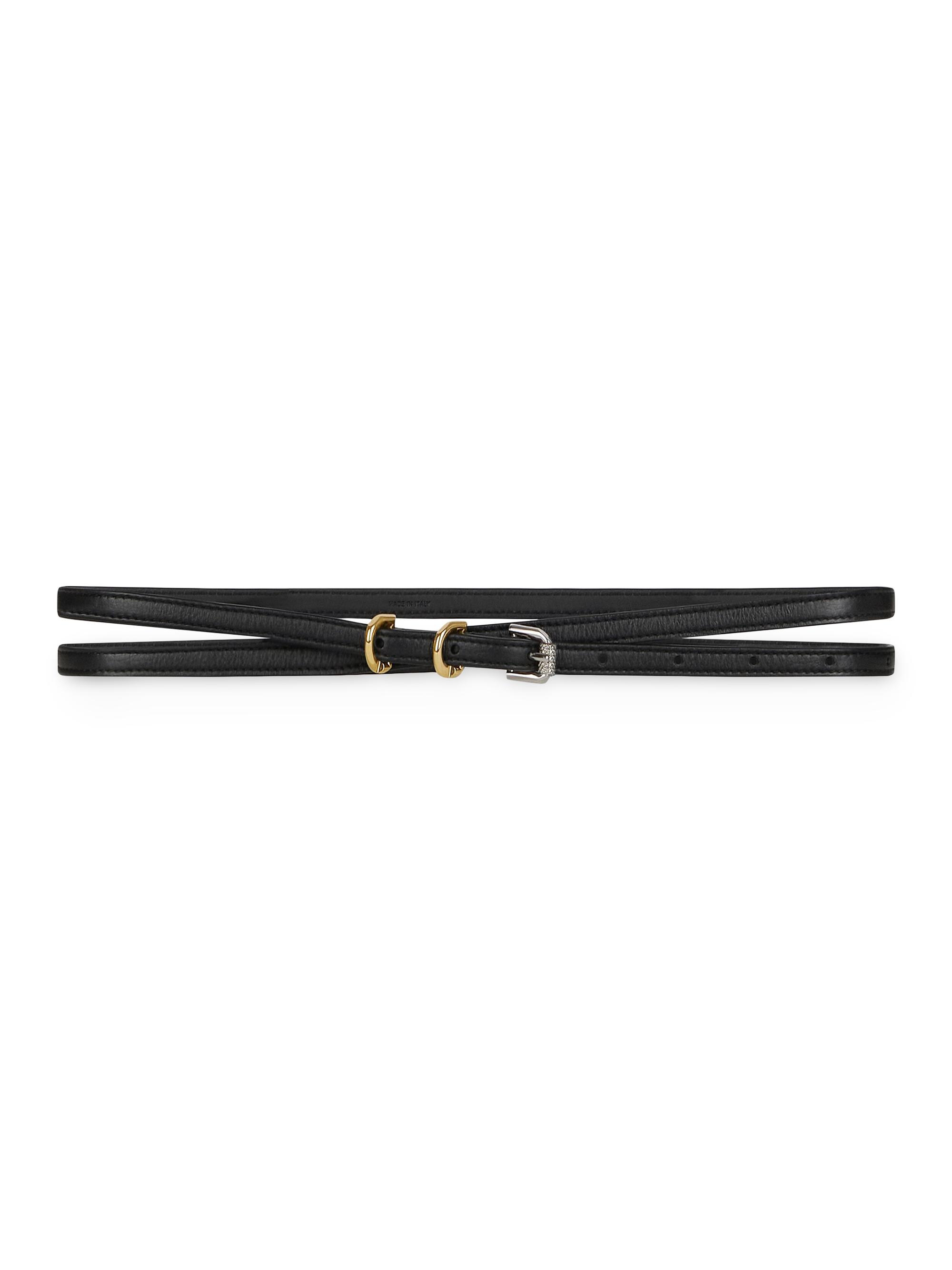 Givenchy Women's Voyou Double Wrap Belt In Leather - Black