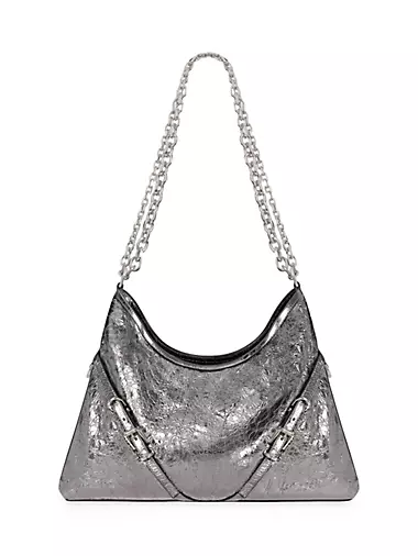 Medium Voyou Chain Bag in Laminated Leather