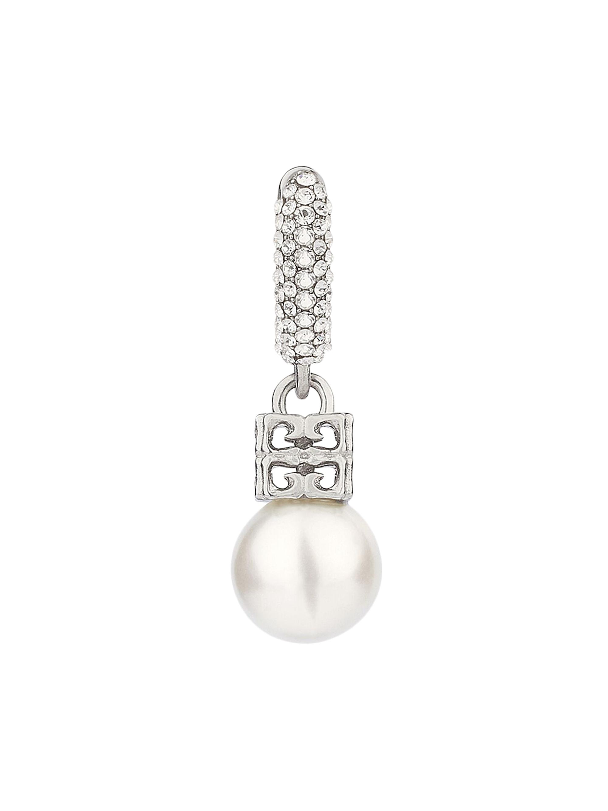 Givenchy Women's Pearl Earcuff In Metal With Crystals - Silvery