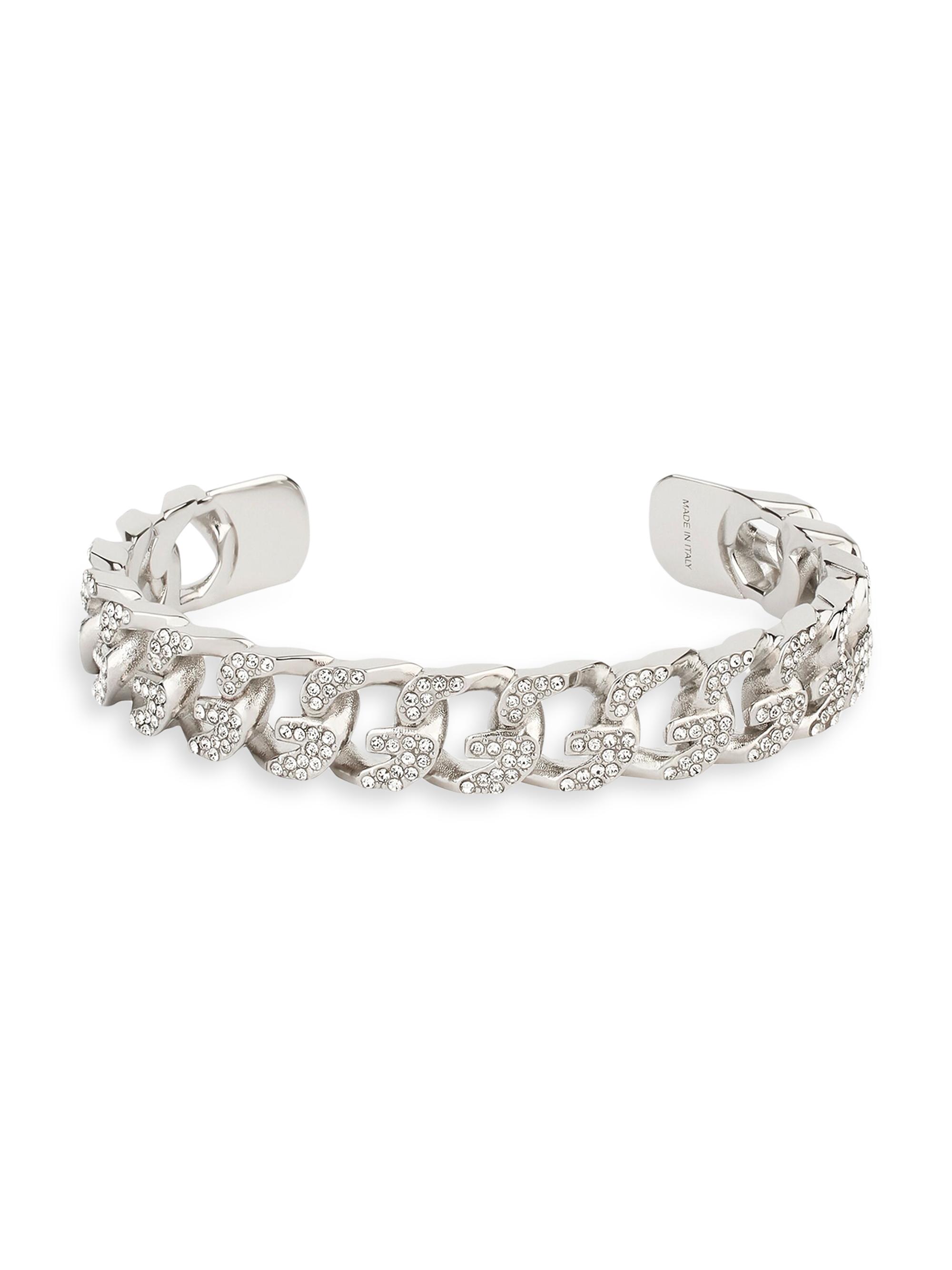 Givenchy Women's G Chain Bracelet In Metal With Crystals - Silvery