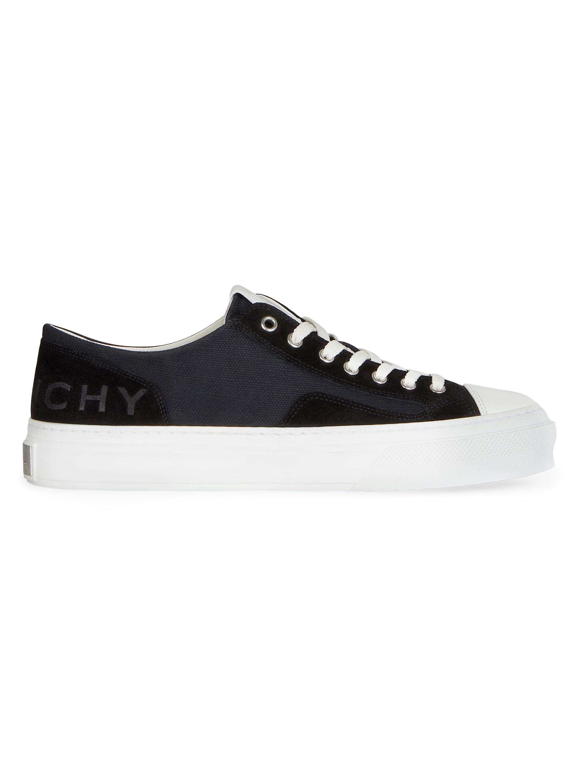 Givenchy Men's City Sneakers in Canvas and Suede - Black