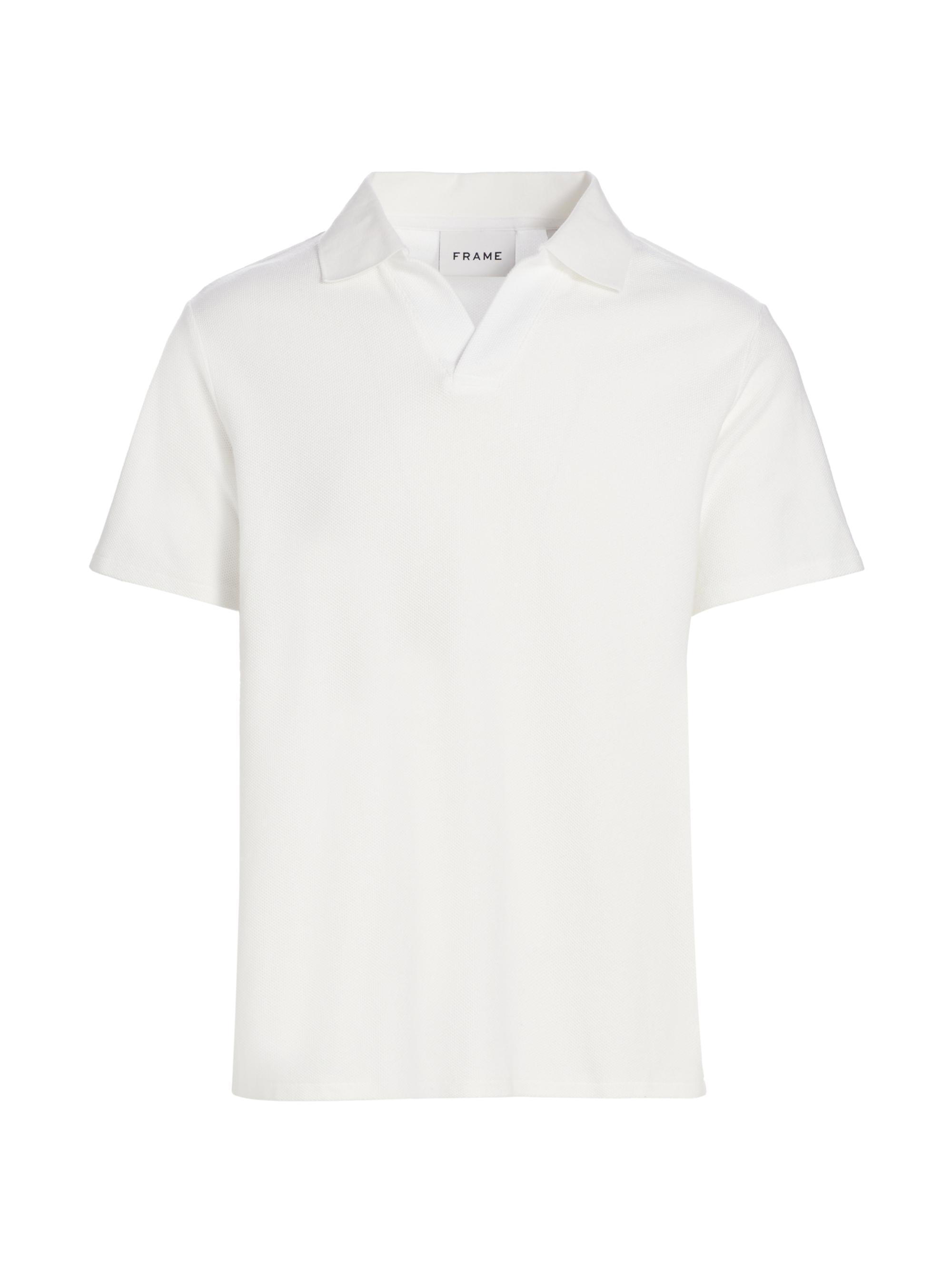 FRAME Men's Johnny Collar Polo Shirt - Off White