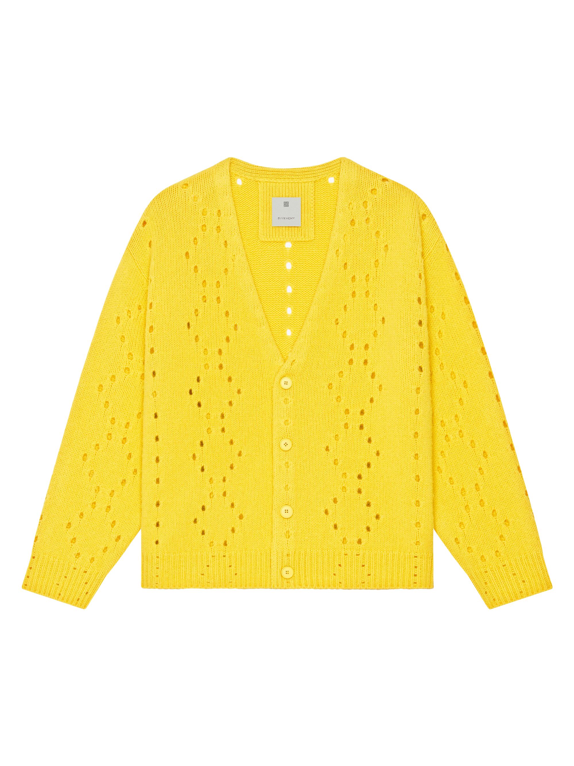 Givenchy Men's Oversized Cardigan in Wool - Sunflower