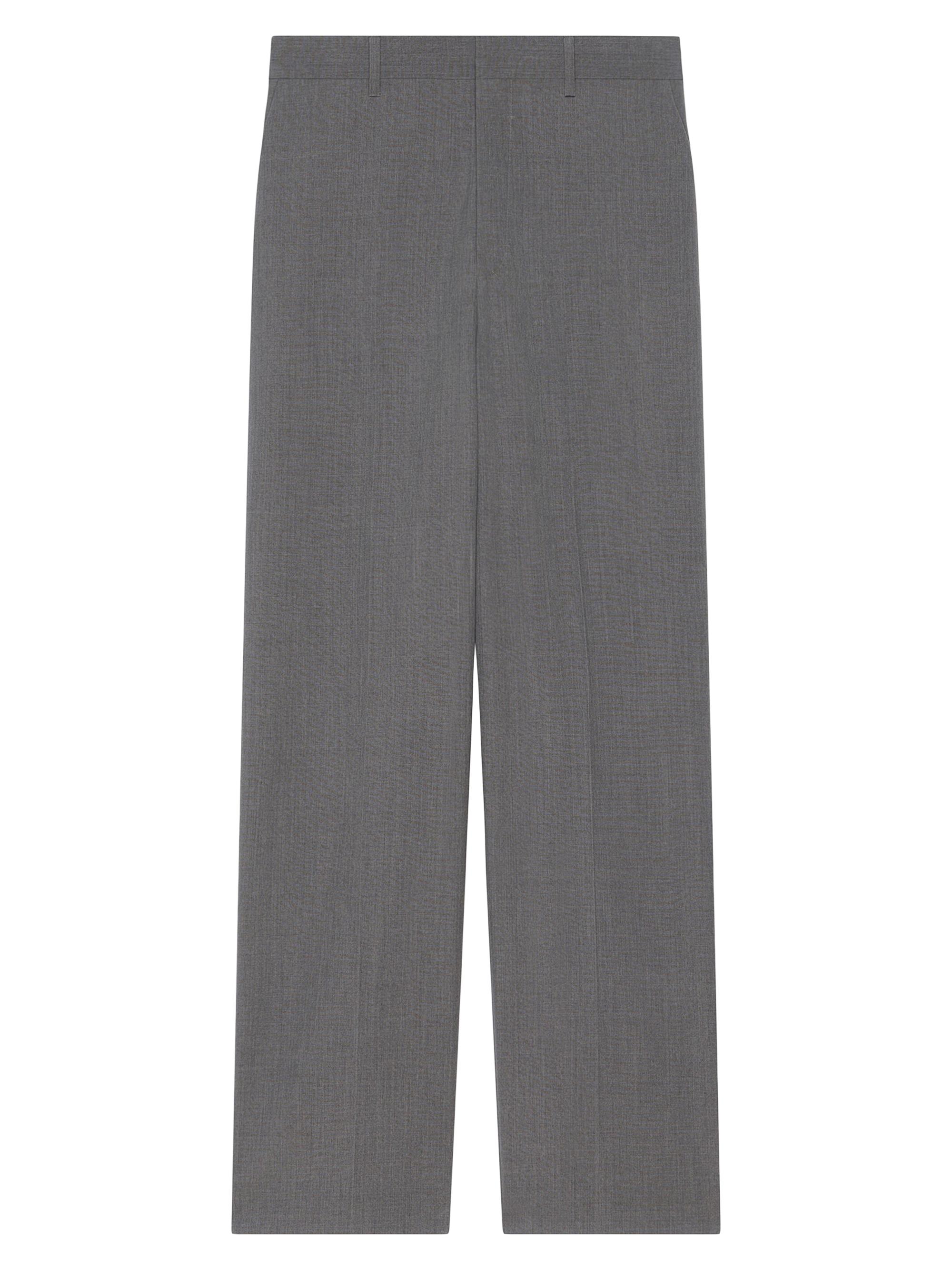 Givenchy Men's Extra Wide Pants in Wool - Medium Grey