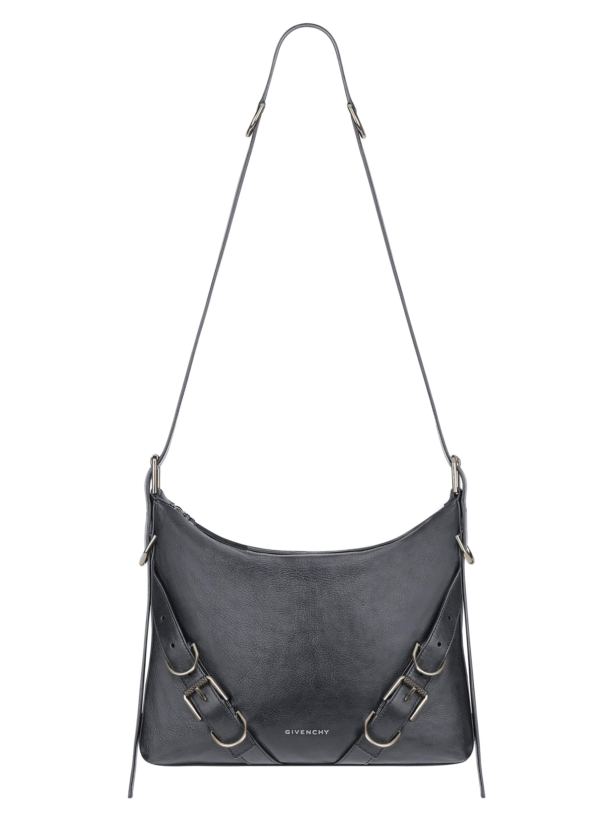 Givenchy Men's Voyou Crossbody Bag in Grained Leather - Dark Grey