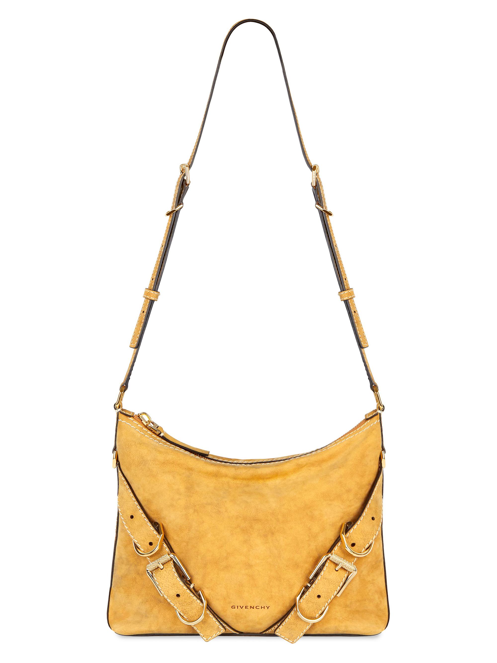 Givenchy Men's Voyou Crossbody Bag In Nubuck - Beige Camel