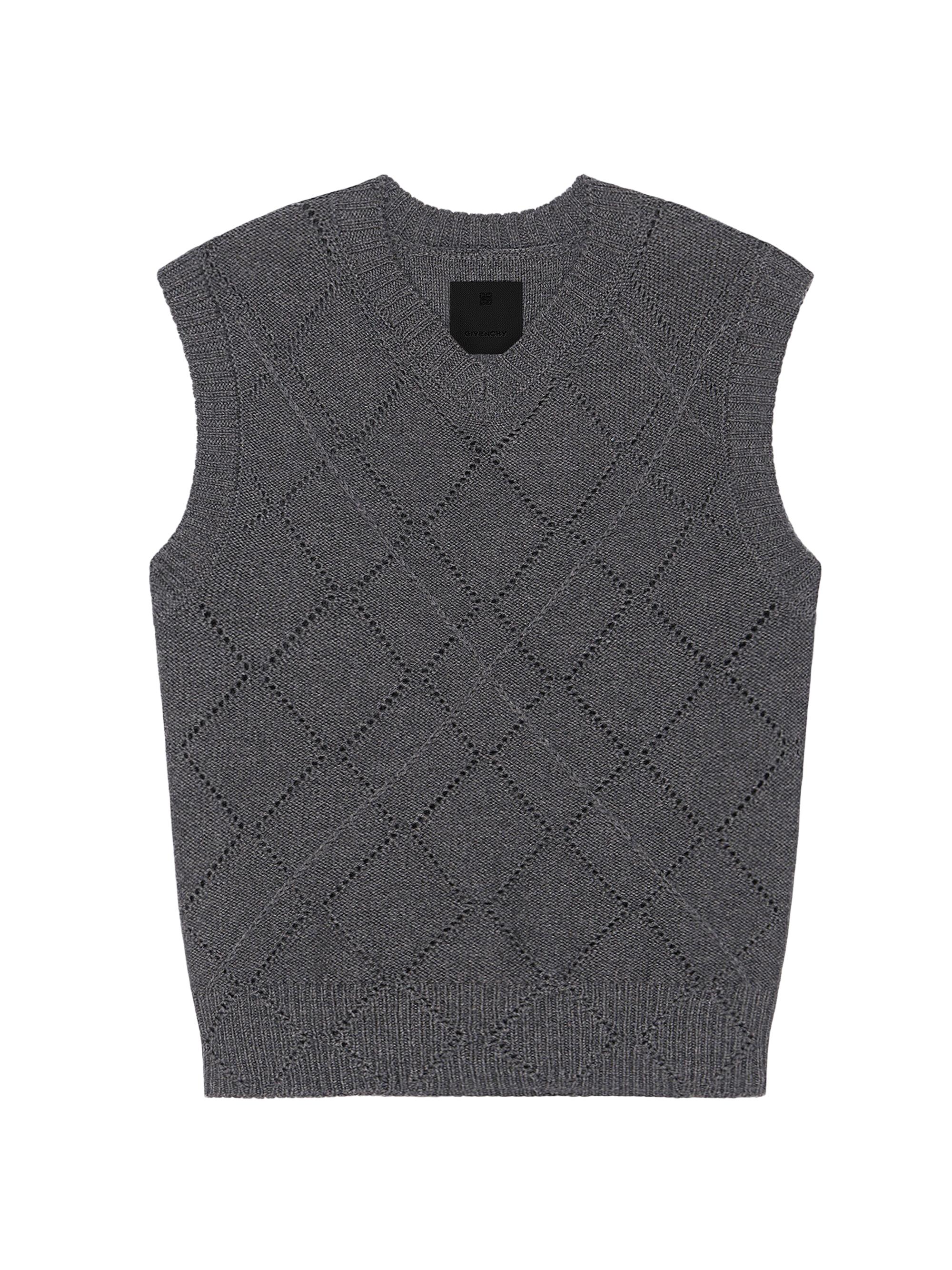 Givenchy Men's Cropped Sweater in Wool - Medium Grey