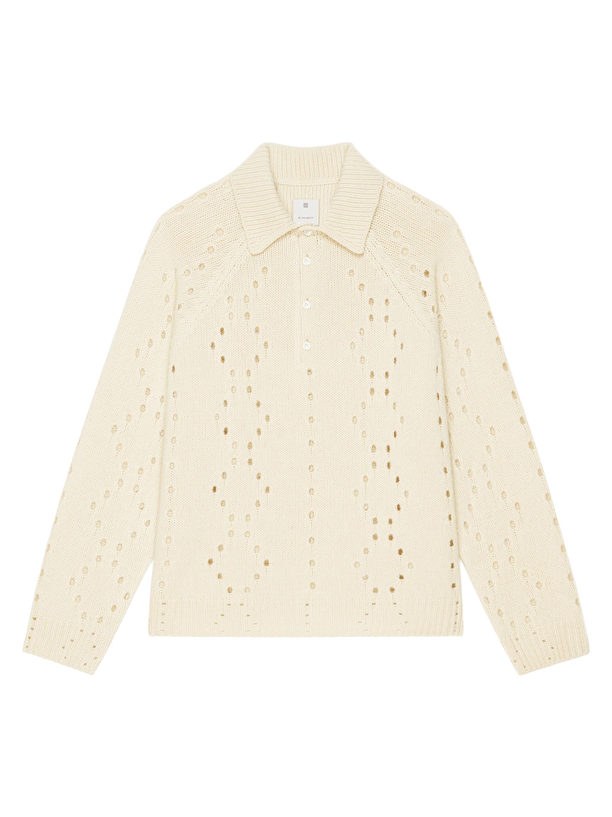 Givenchy Men's Oversized Sweater in Wool - Beige