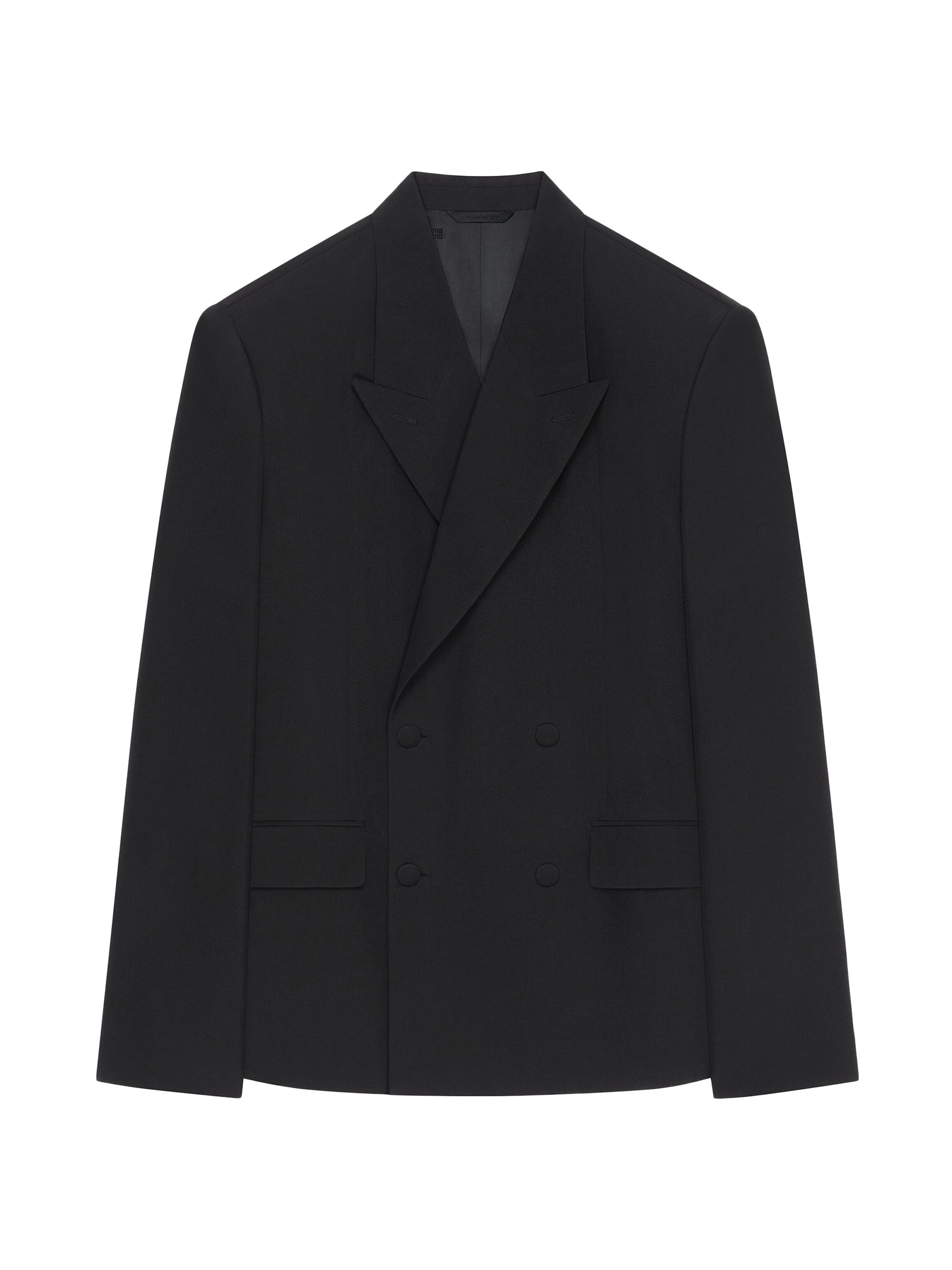 Givenchy Men's Boxy Fit Jacket in Wool - Black