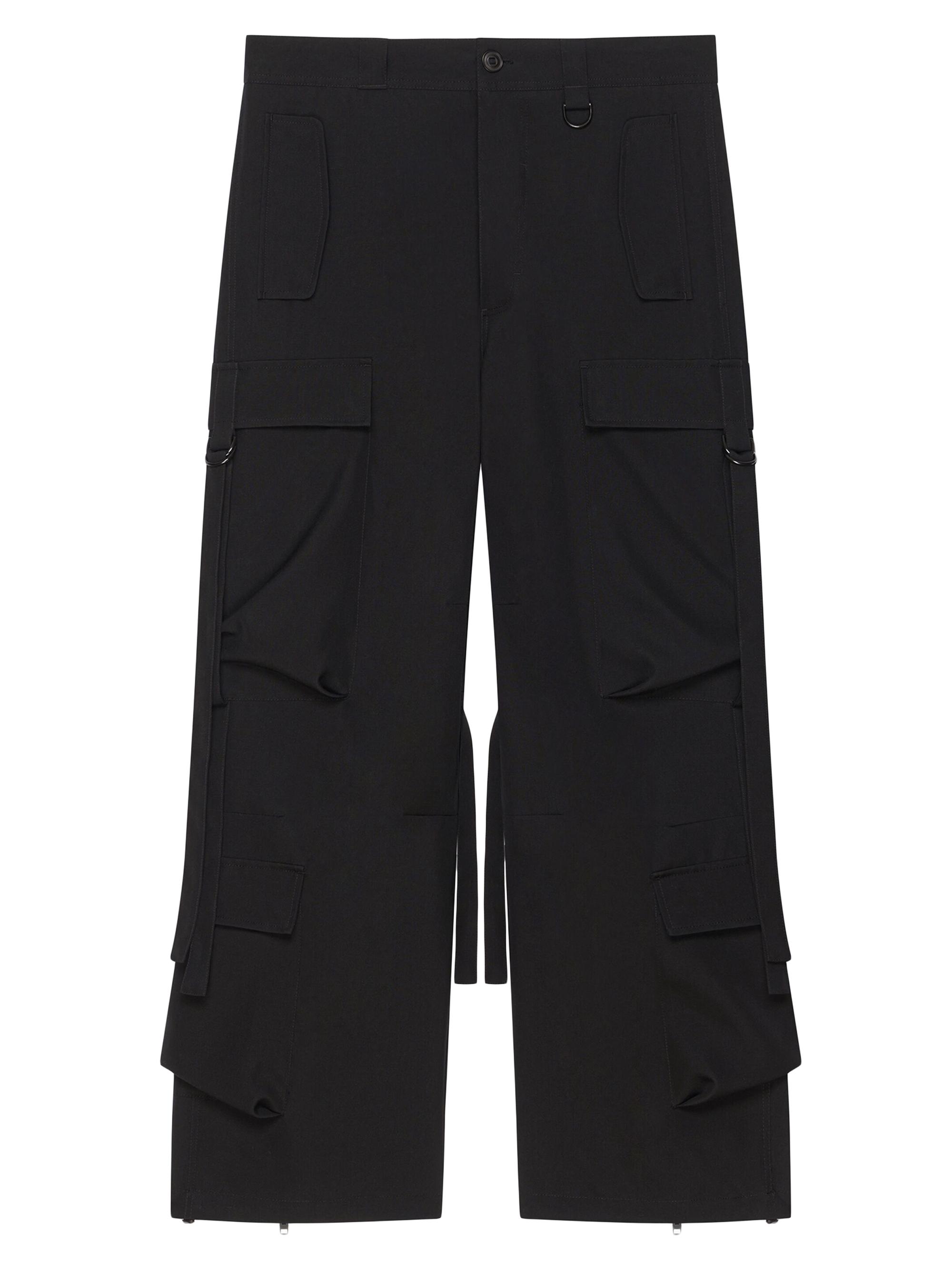 Givenchy Men's Cargo Pants in Wool - Black