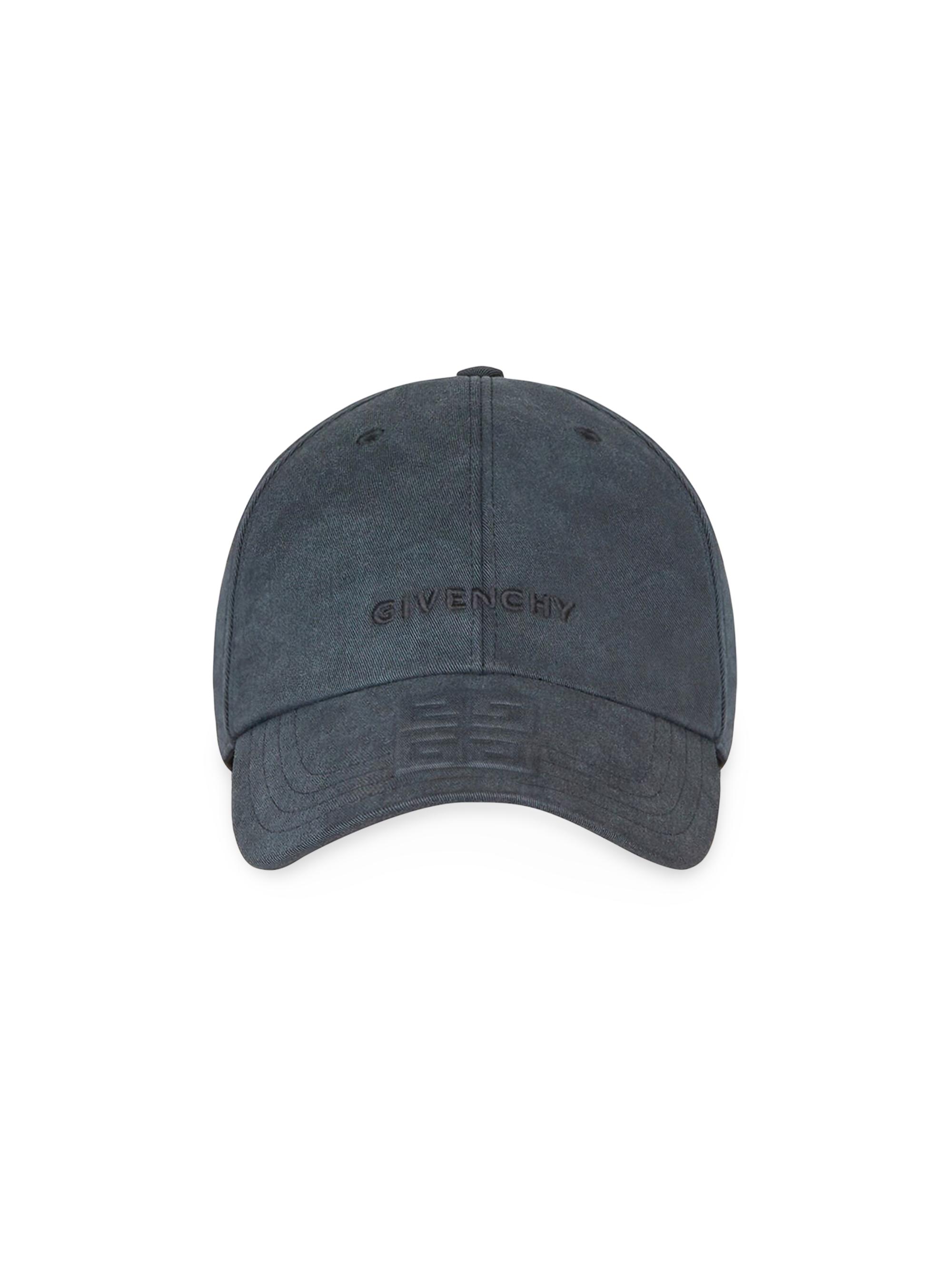 Givenchy Men's 4G Embroidered Cap In Canvas - Black