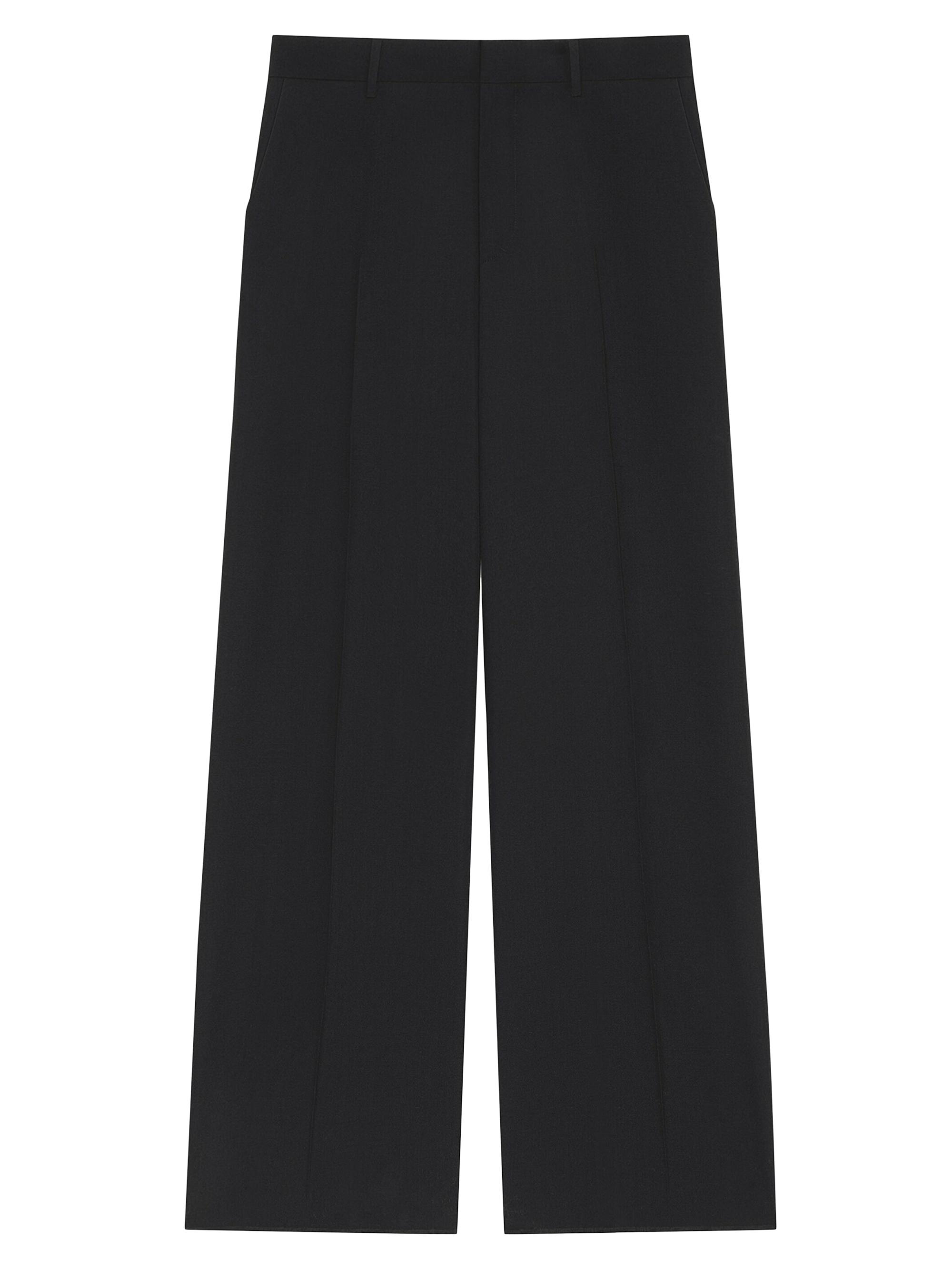 Givenchy Men's Extra Wide Pants in Wool - Black