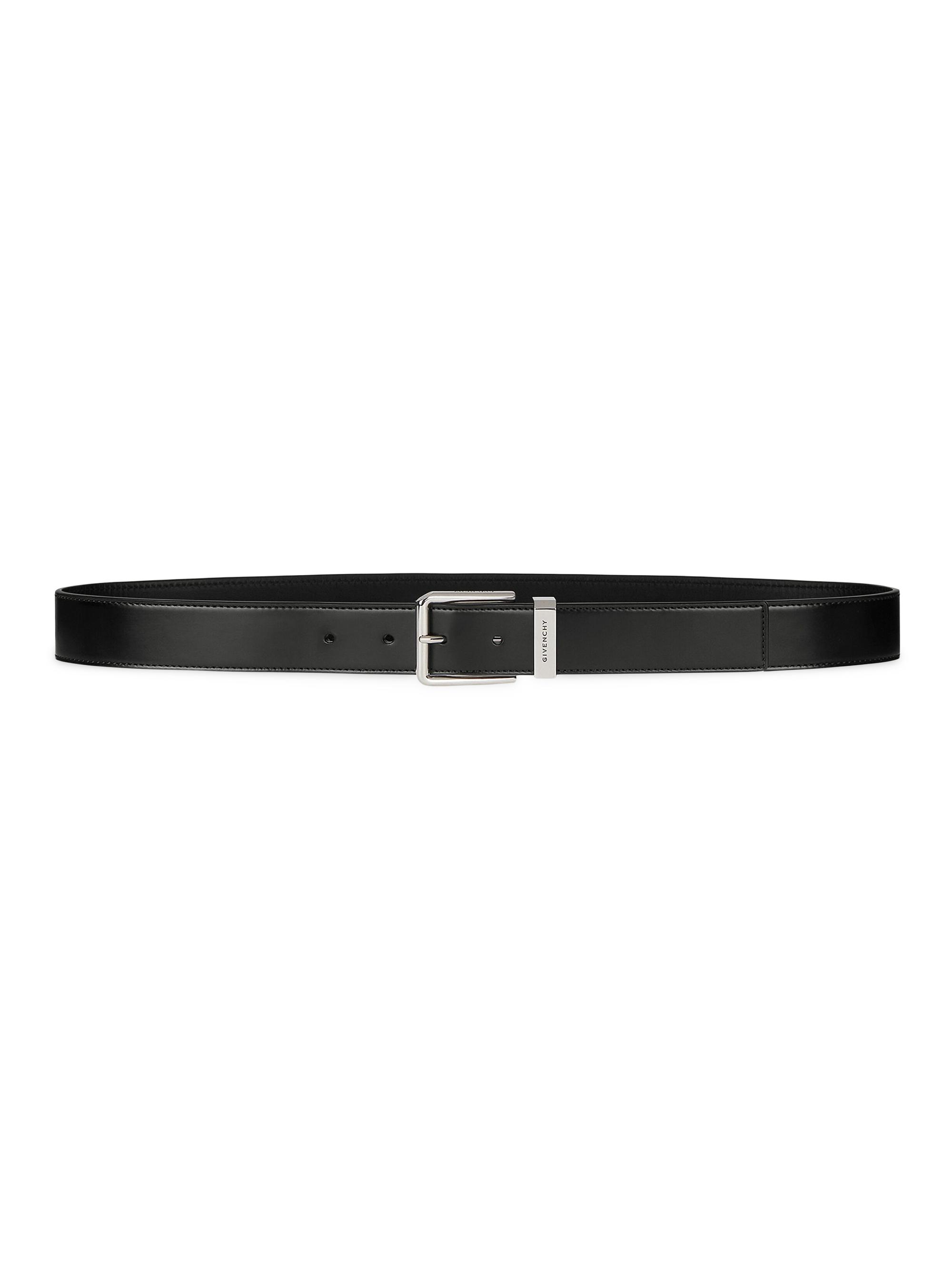Saint Laurent Cassandre Belt In Smooth Leather | Saks Fifth