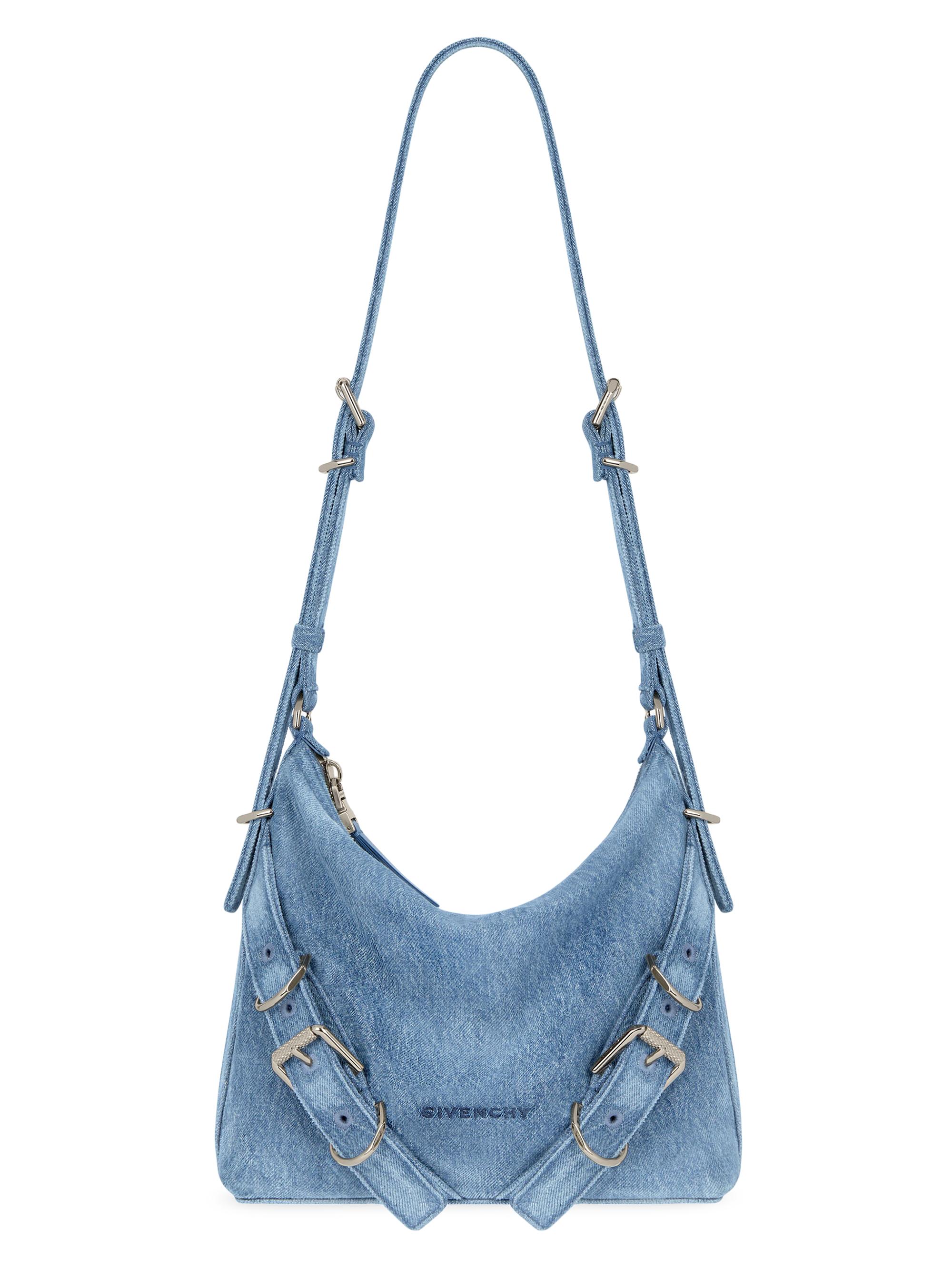 Givenchy Women's Voyou Crossbody Bag in Washed Denim Blue