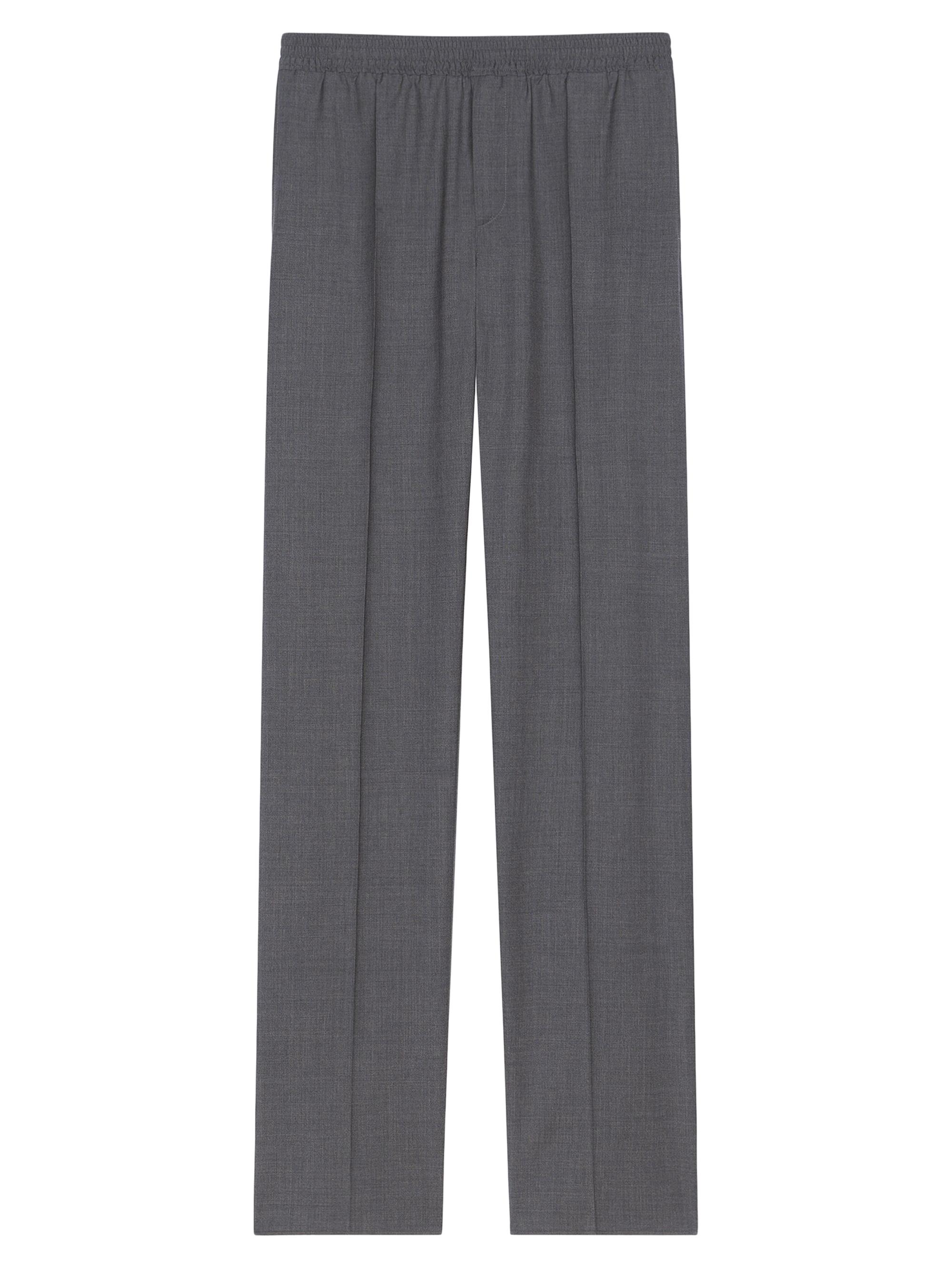 Givenchy Men's Slim Fit Jogger Pants In Wool - Medium Grey