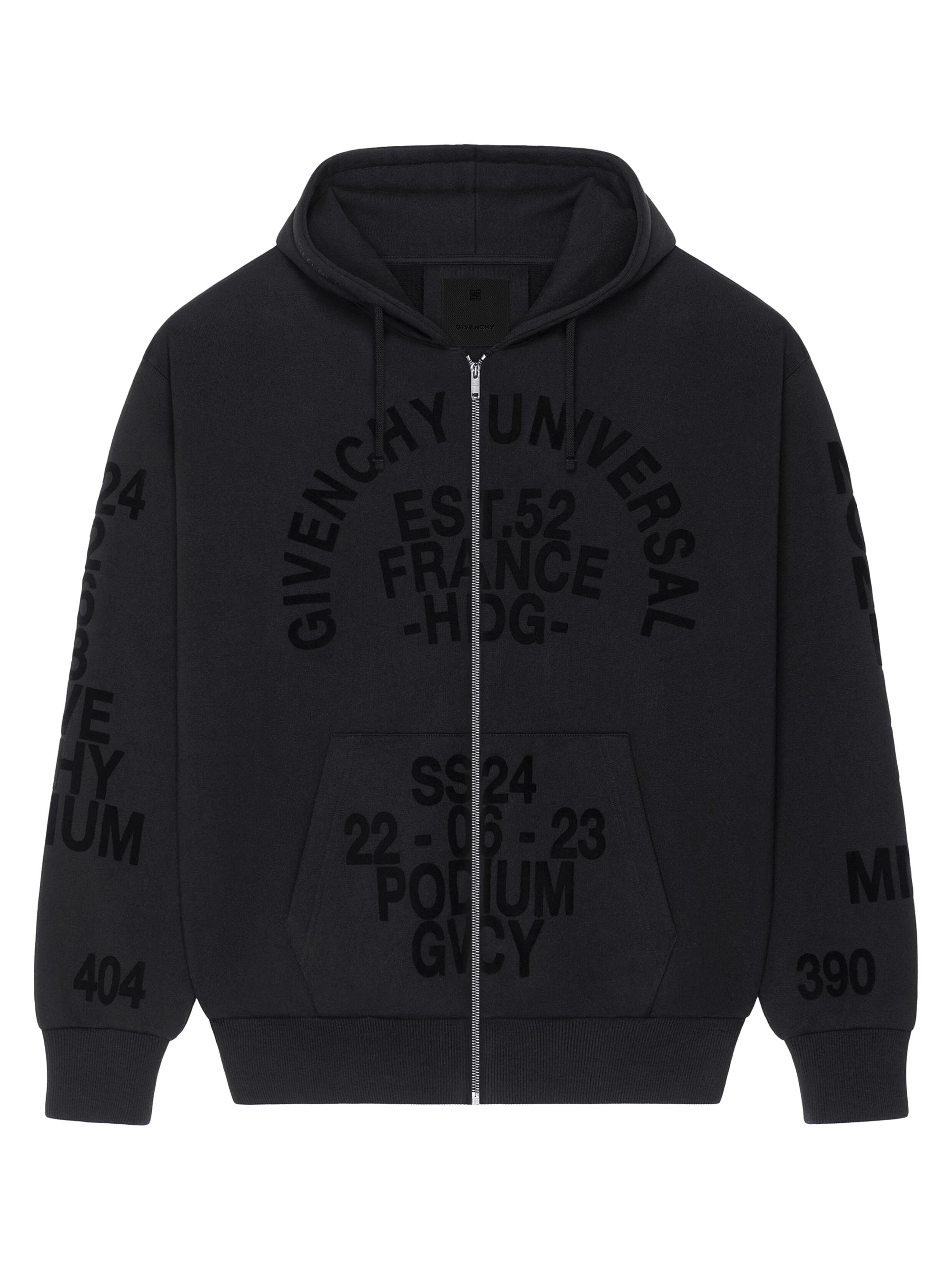 Givenchy Zipped Hoodie In Fleece | Saks Fifth Avenue