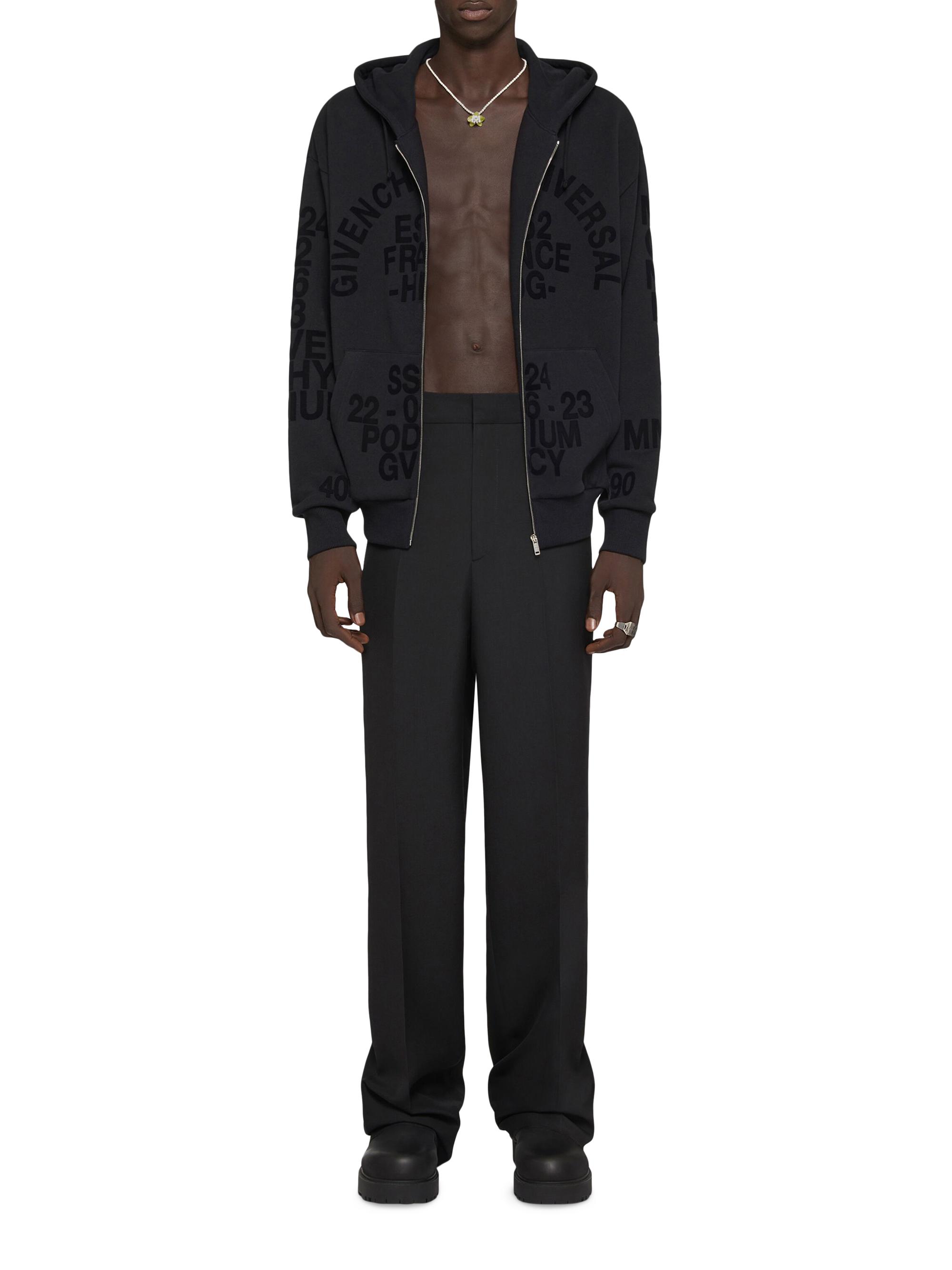 Givenchy Zipped Hoodie In Fleece | Saks Fifth Avenue