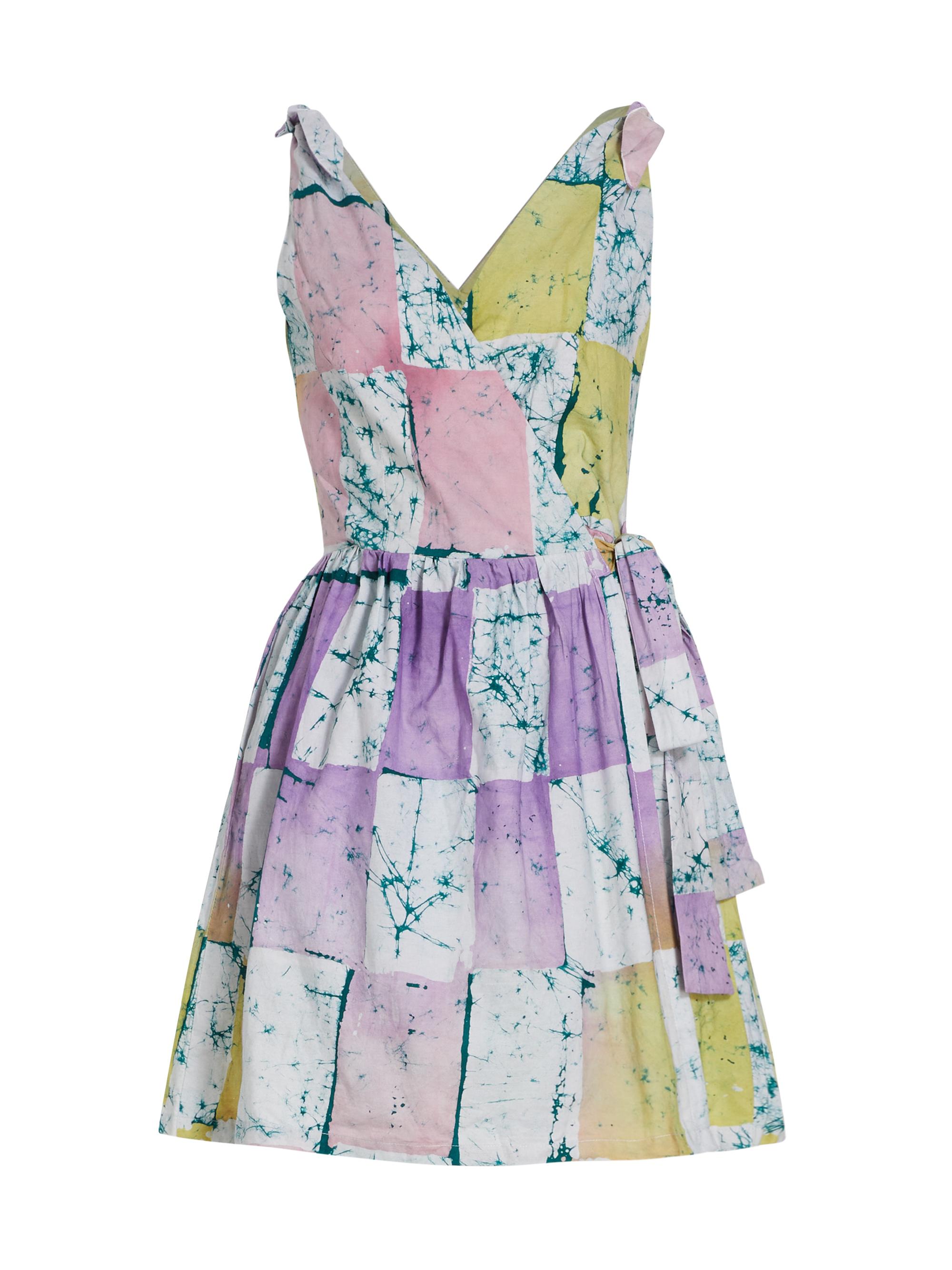 Busayo Women's Abeni Colorblocked Wrap Minidress