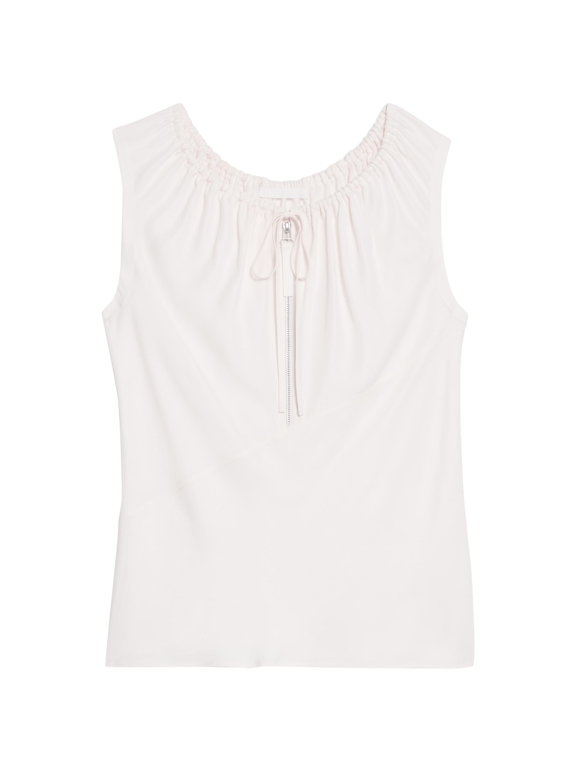 Helmut Lang Women's Jersey Sleeveless Quarter-Zip Top -