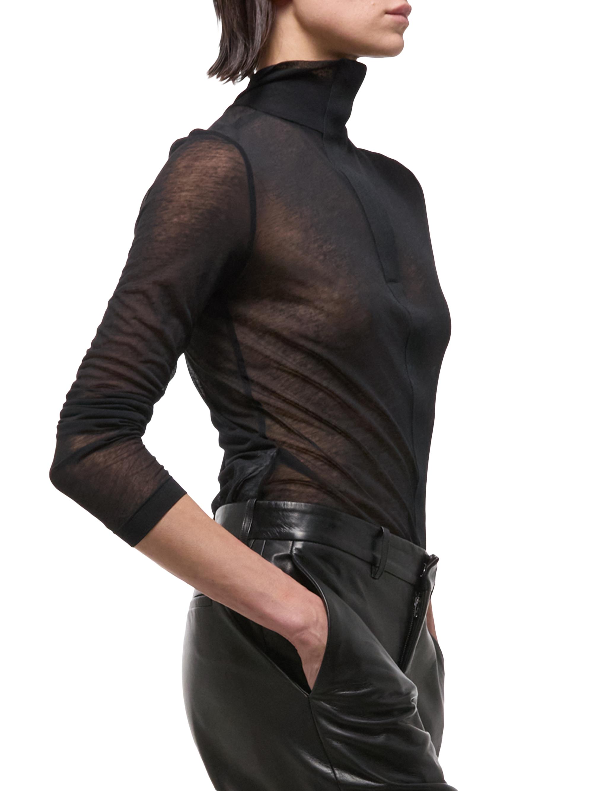 トップス Helmut Lang MUTUAL FUNDS sheer tops Helmut Lang Sheer Tee | HELMUTLANG.COM