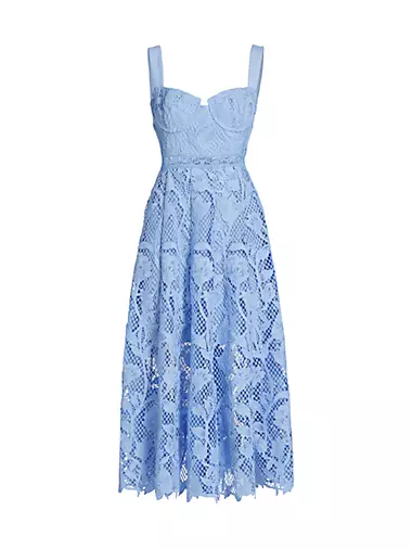 Floral Lace Midi-Dress
