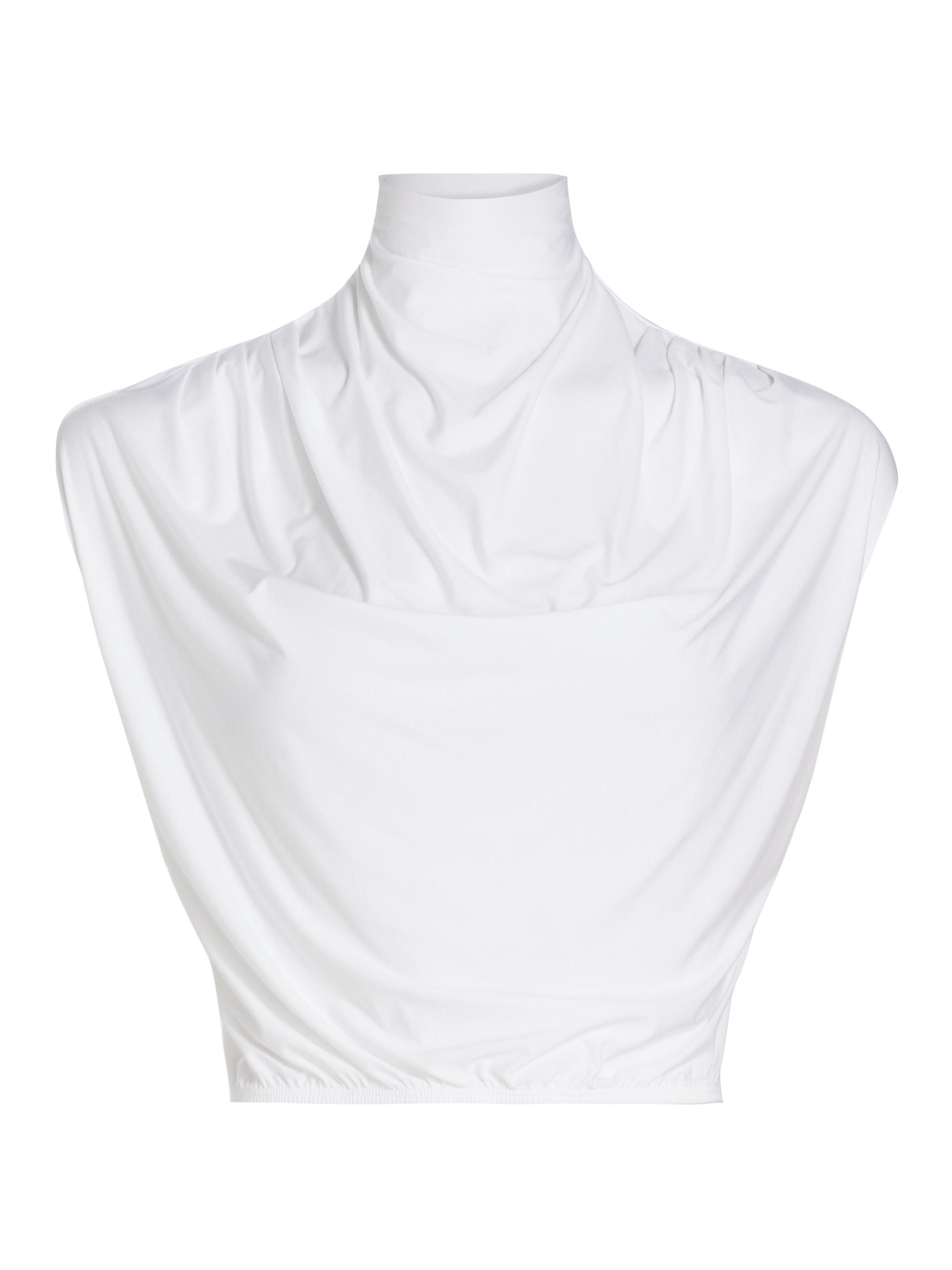 Commando Women's Butter Draped Crop Top - White