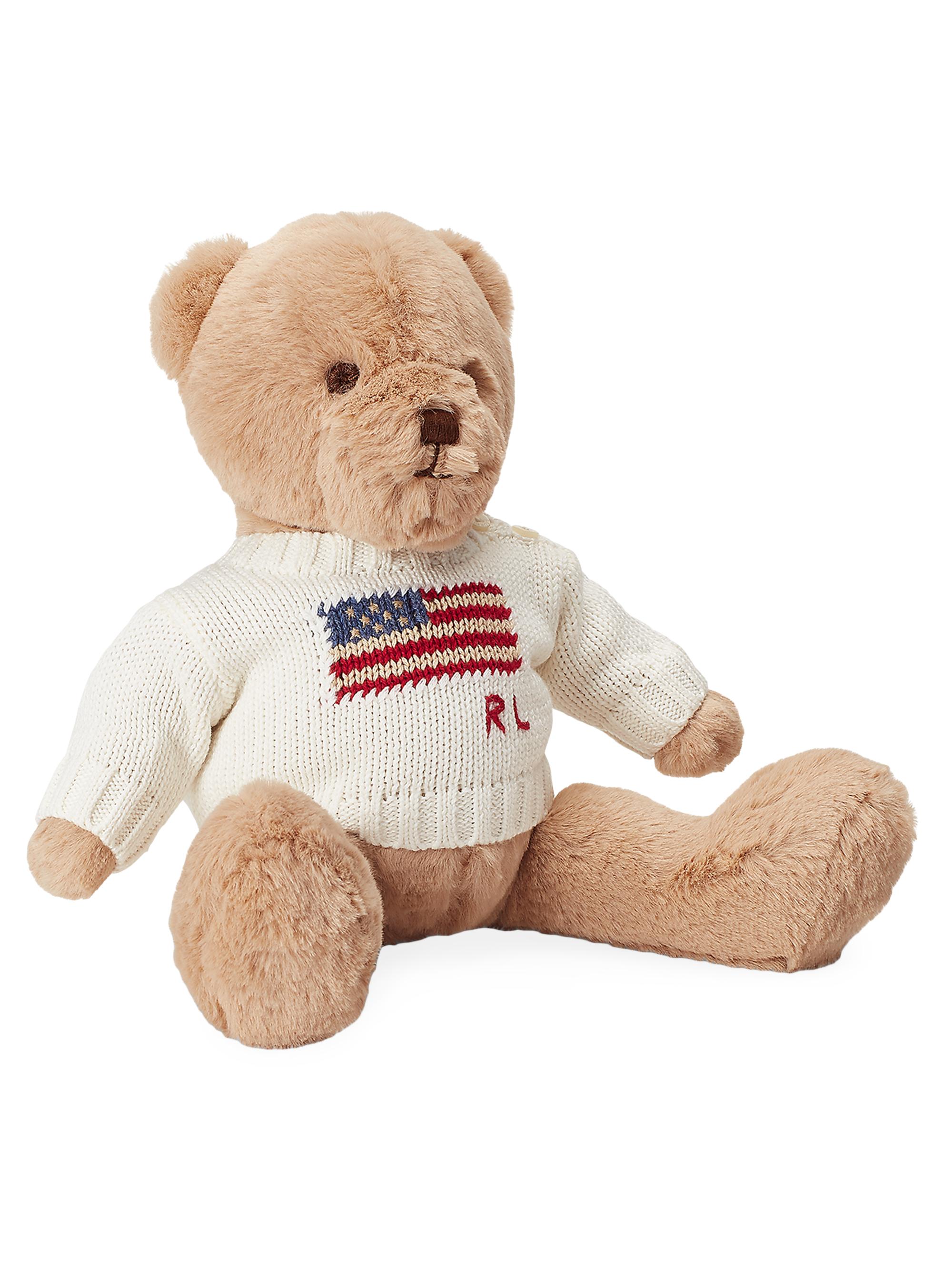 ぬいぐるみ Polo Bear Polo Ralph Lauren Sweater Teddy Bear Plush Toy | Saks Fifth