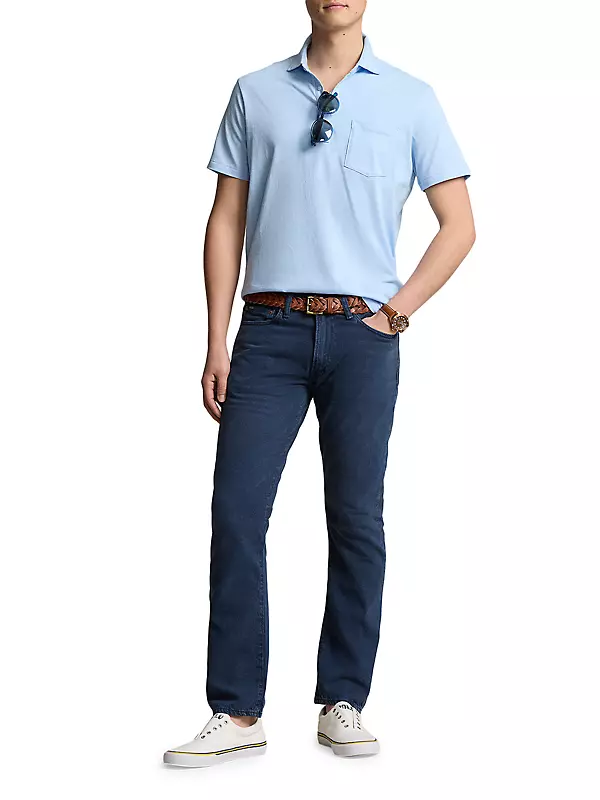 Polo Ralph Lauren Men's Striped Cotton Polo Shirt - Bluebell - Size XXL