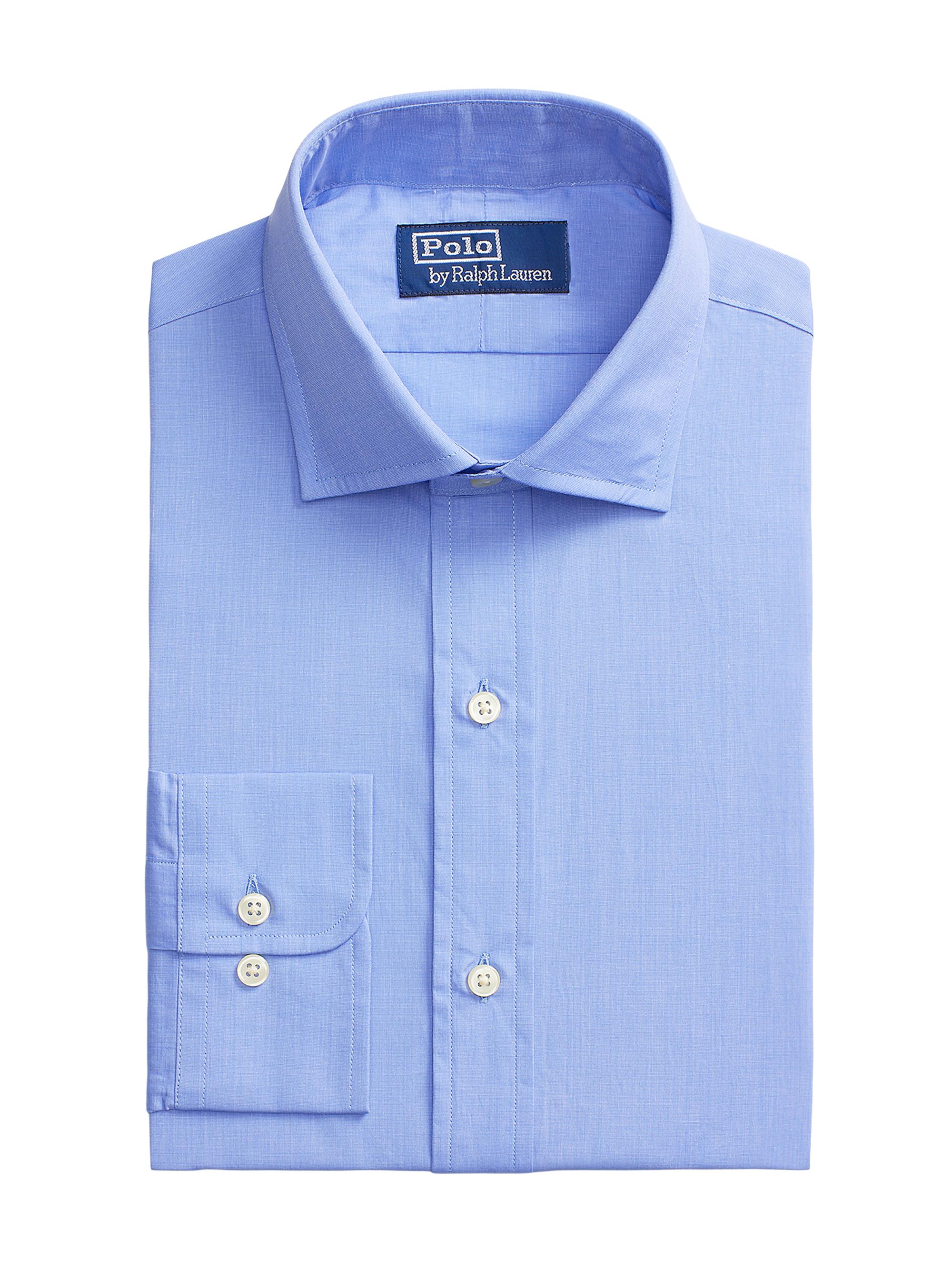 royal oxford dress shirt Thomas Mason Lavender Royal Oxford Custom Dress Shirt