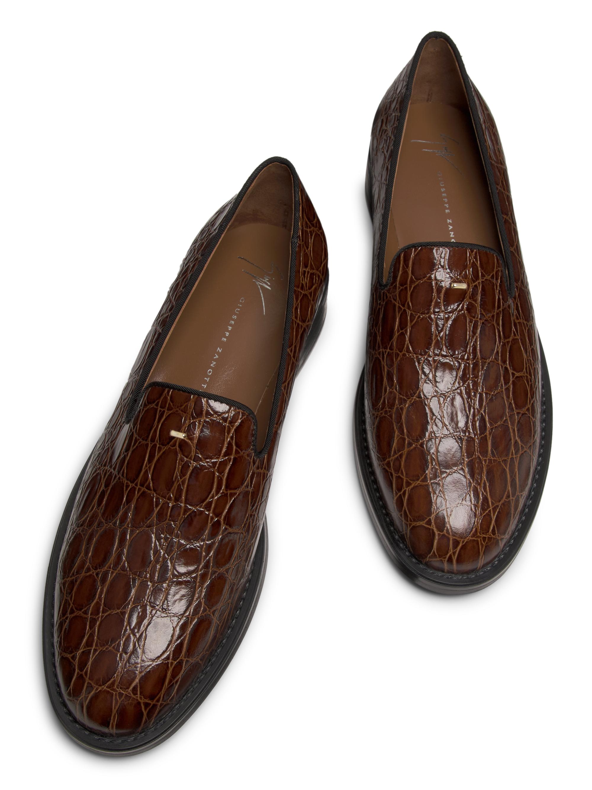 Giuseppe Zanotti Crocodile-Embossed Leather Loafers | Saks  display picture 2