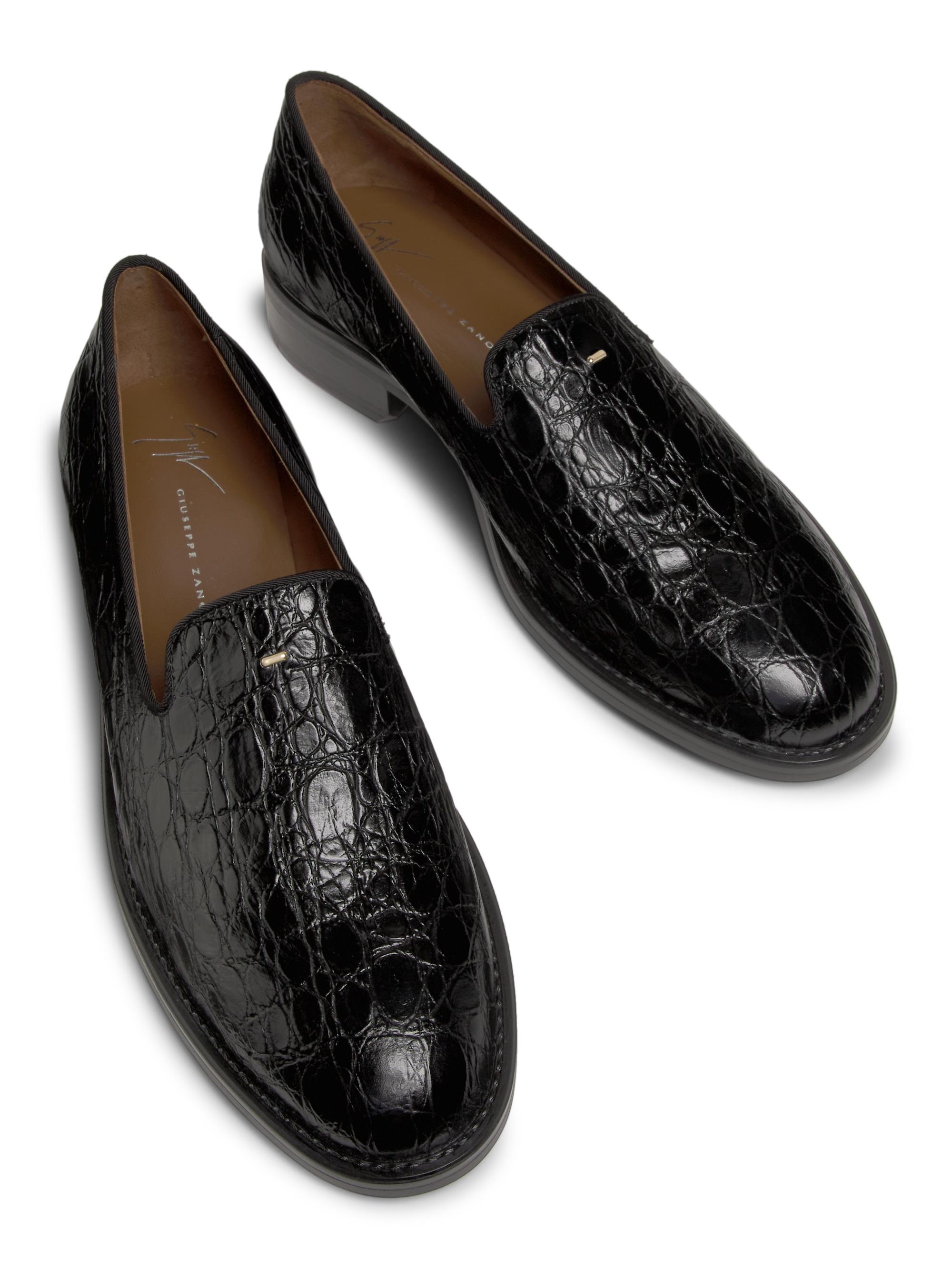 Giuseppe Zanotti Crocodile-Embossed Leather Loafers | Saks Fifth