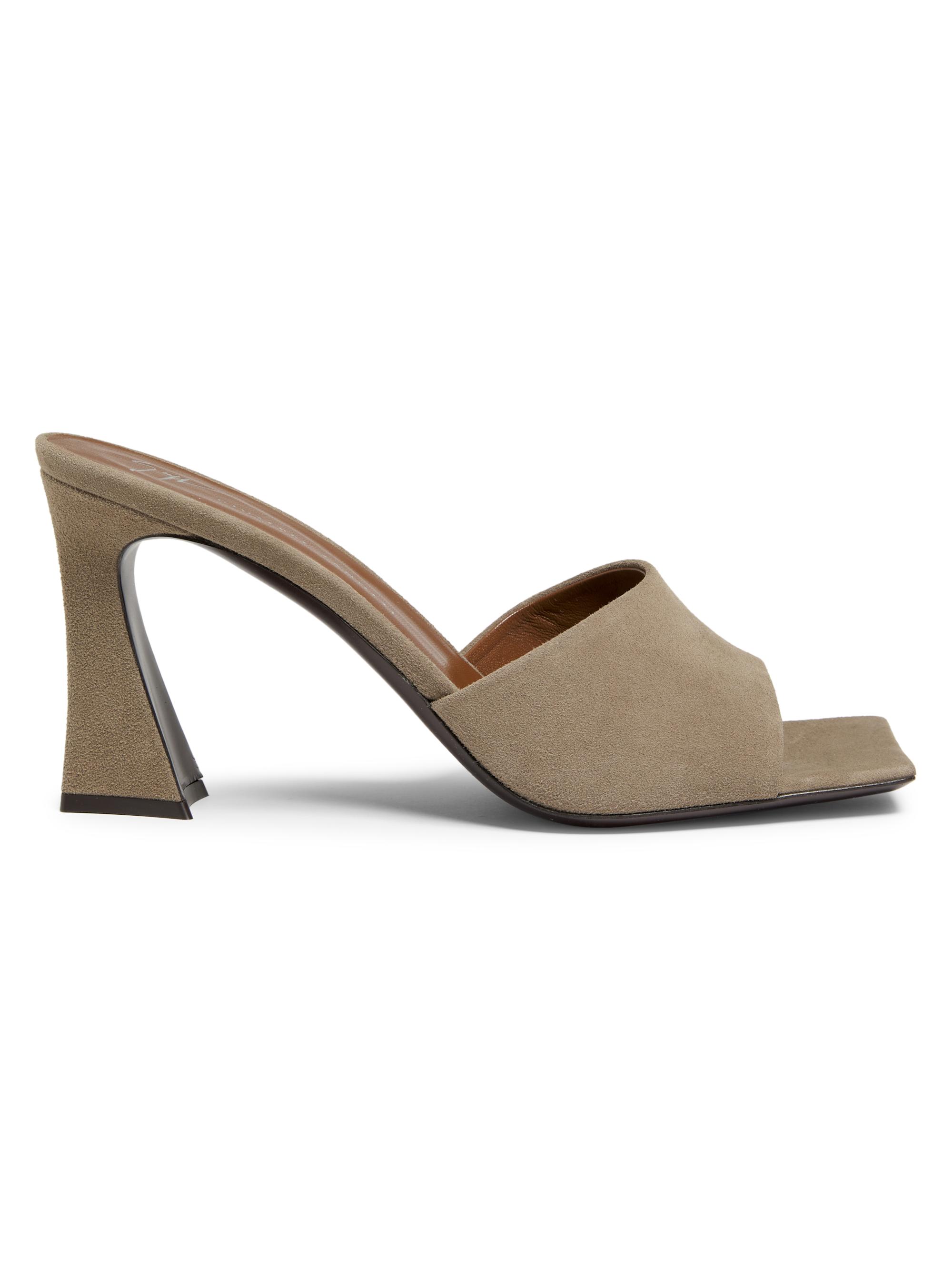 Giuseppe Zanotti Women's Marinetti Suede 85MM Curved-Heel Sandals - Taupe