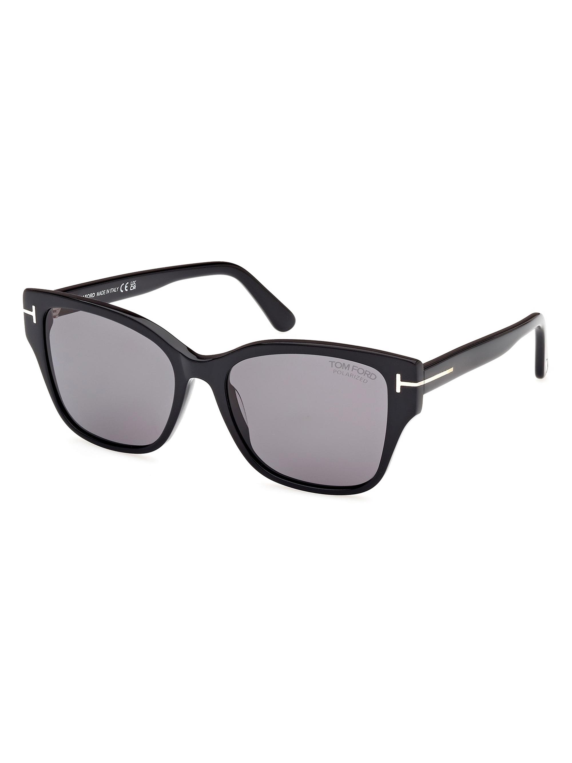 TOM FORD Women's Elsa 55MM Butterfly Sunglasses - Black Polarizied Smoke