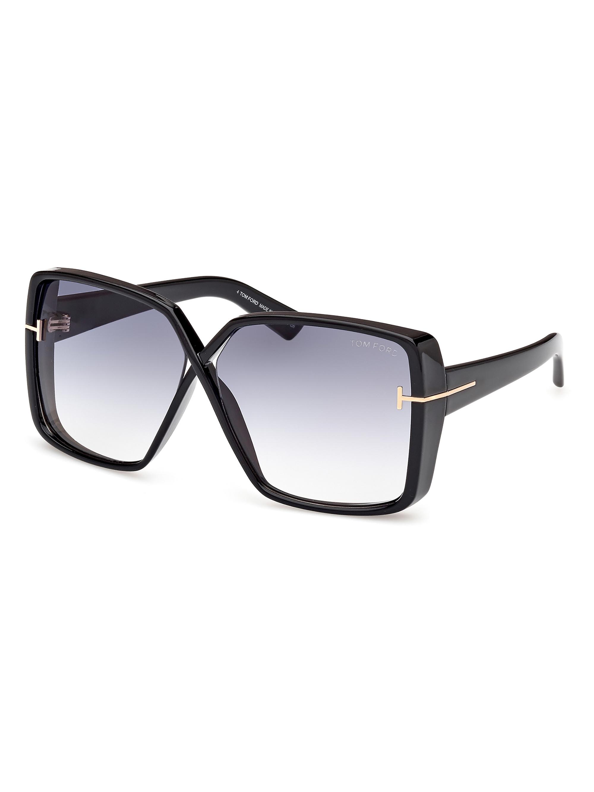TOM FORD Women's Yvonne 63MM Butterfly Sunglasses - Transparent Rust Gradient